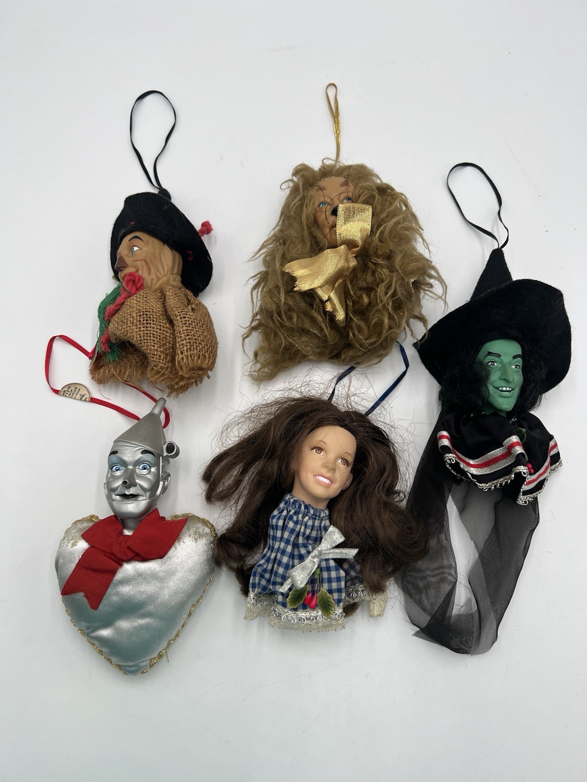 Vintage 1989 Wizard Of Oz - Turner Lowe's MGM Set Of 5 Ornaments