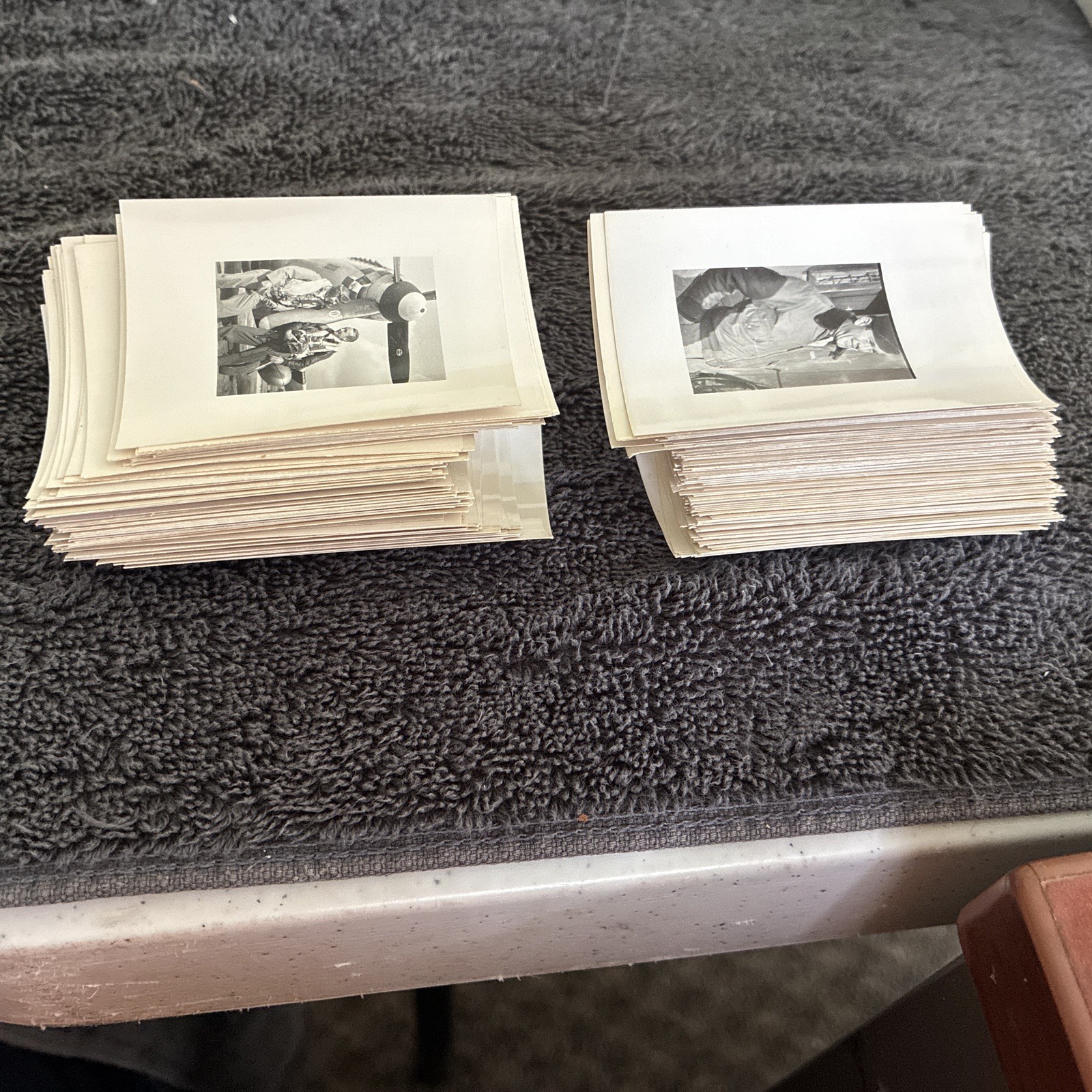 BIG LOT World War 2 Air Force  250+ VTG. B &W POLAROIDS.  2x2.5 inches 