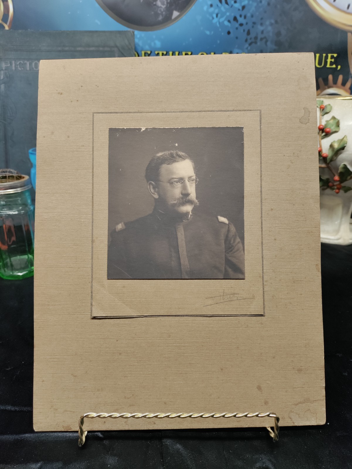 Antique Colonel Arthur Paul Thayer Sr. US Army Cavalry Portrait Photo c1900 