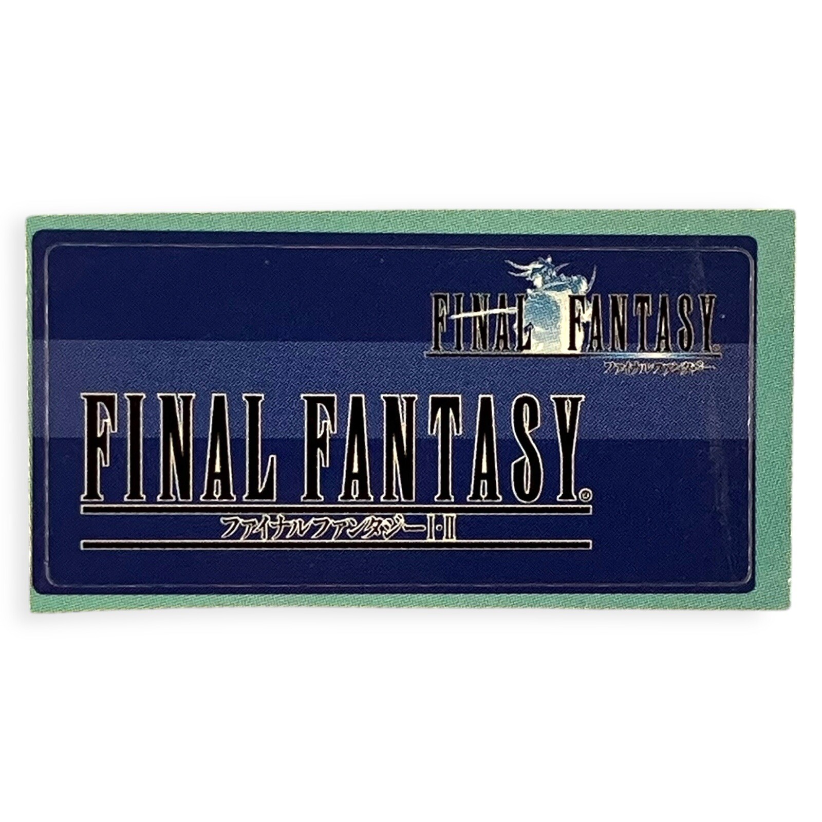 Sony PS1 Final Fantasy Origins I & II 1 & 2 Memory Card Sticker JP Mag Promo