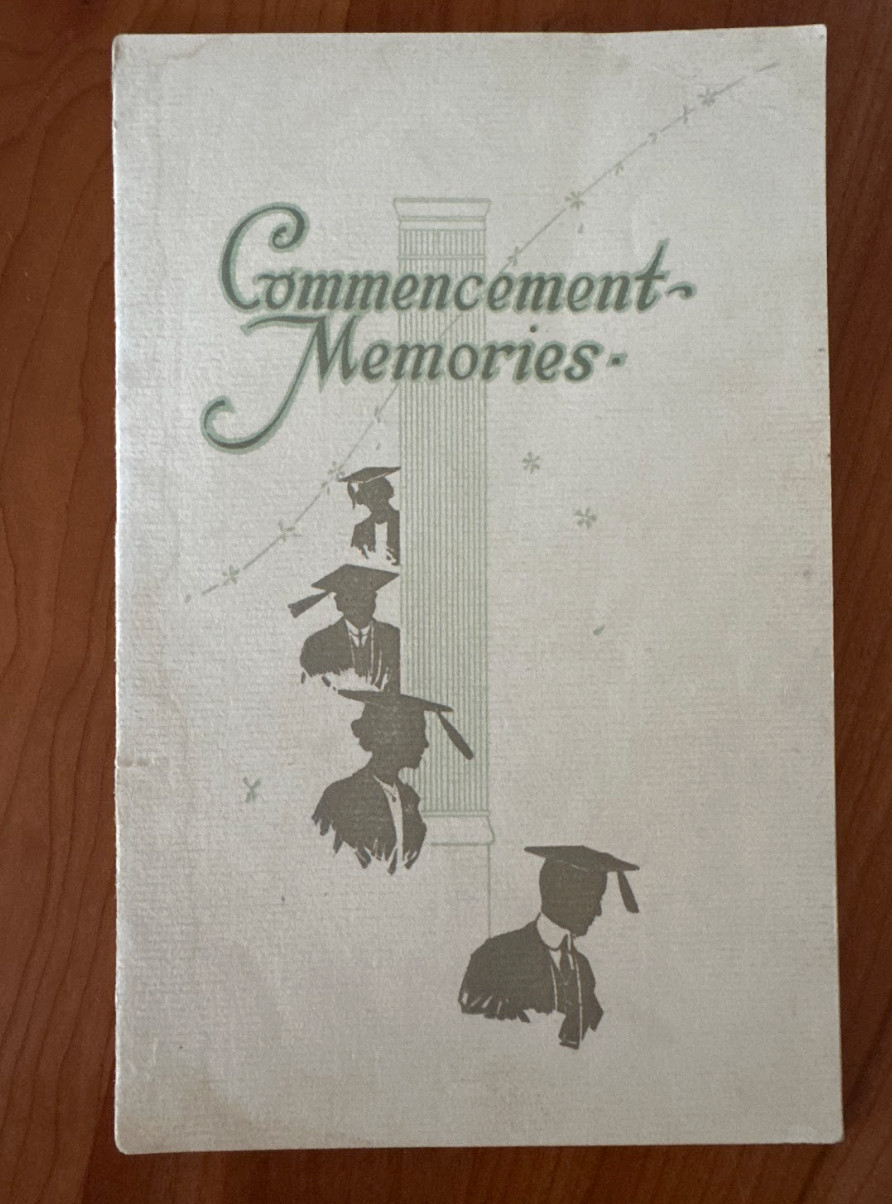 FREE SHIP 1925 Commencement Booklet Catherman's Business School Cumberland, MD