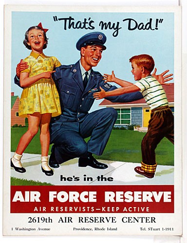 Original 1950s Air Force Reserve Recruiting Poster - That's My Dad