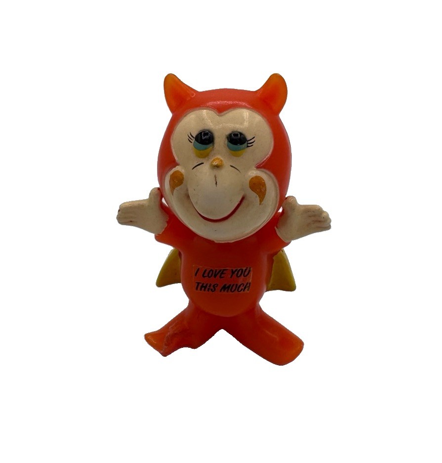 Vintage 1971 Wallace Berrie Red Devil Figurine I Love You This Much 4.25