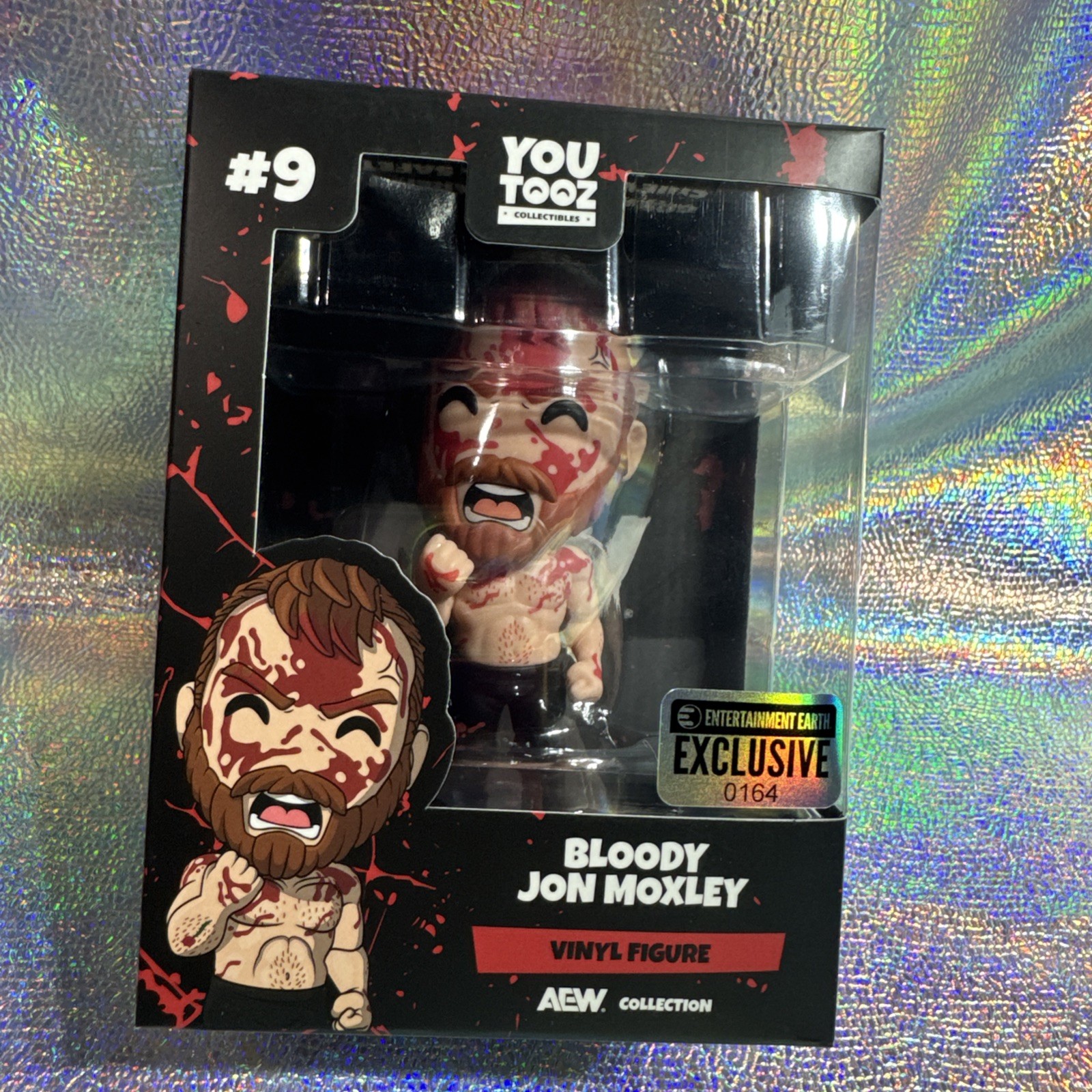 Youtooz AEW Jon Moxley Bloody Variant #9 LE Entertainment Earth Exclusive