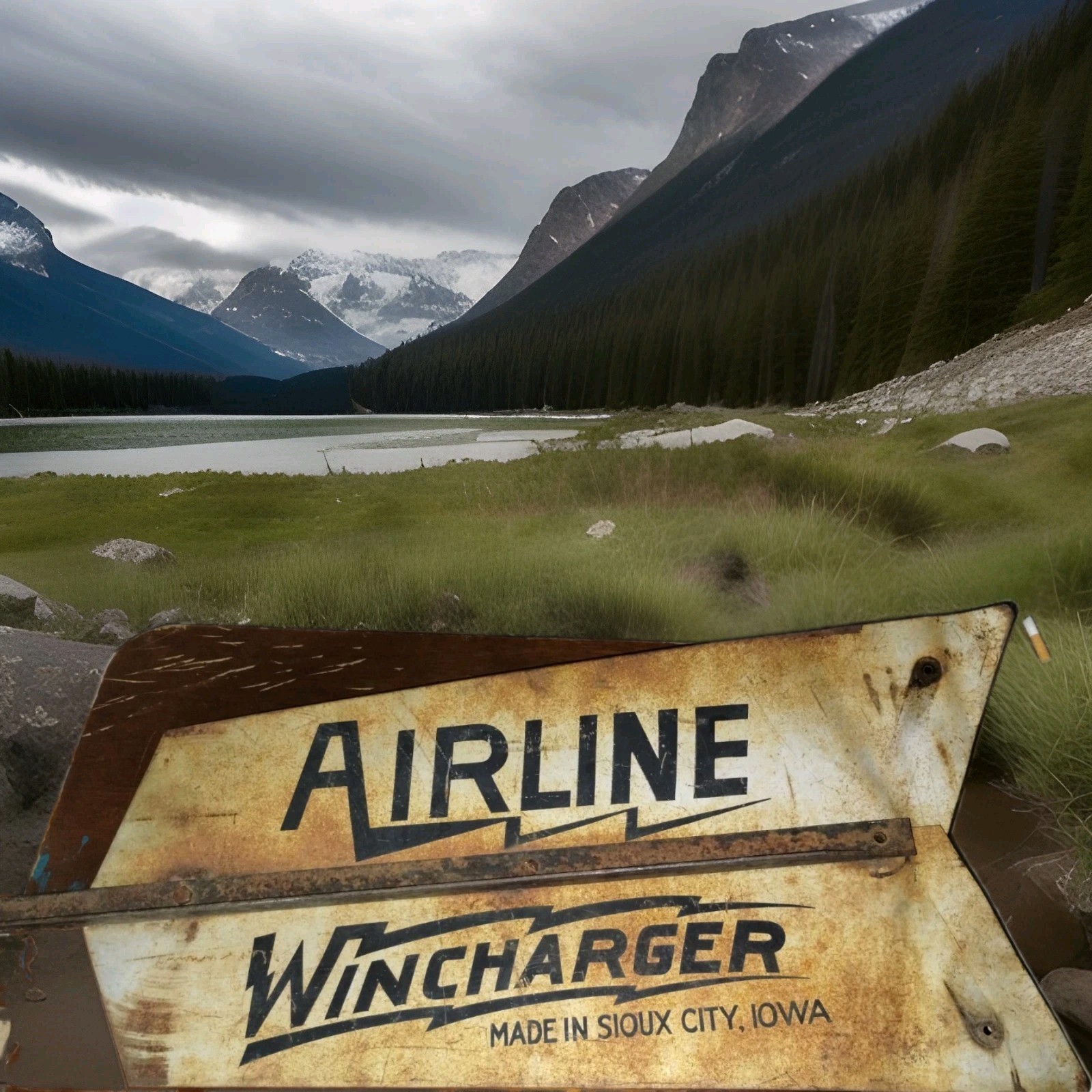 Antique Airline Wincharger Windmill Tail Fin Antique Airline Wincharger Windmill Tail Fin