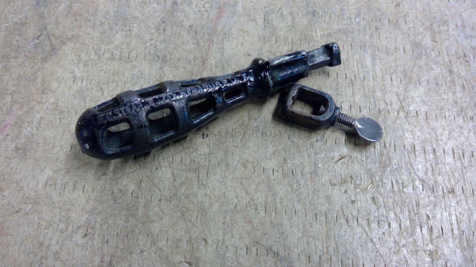 Antique E.C. Stearns & Co. Syracuse NY Cast Iron File or Rasp Holder