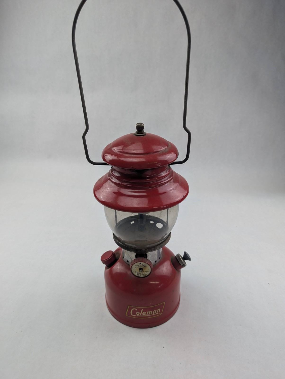 Coleman Lantern 200A 1955 Made In July Rare Outdoor Model - Original Glass