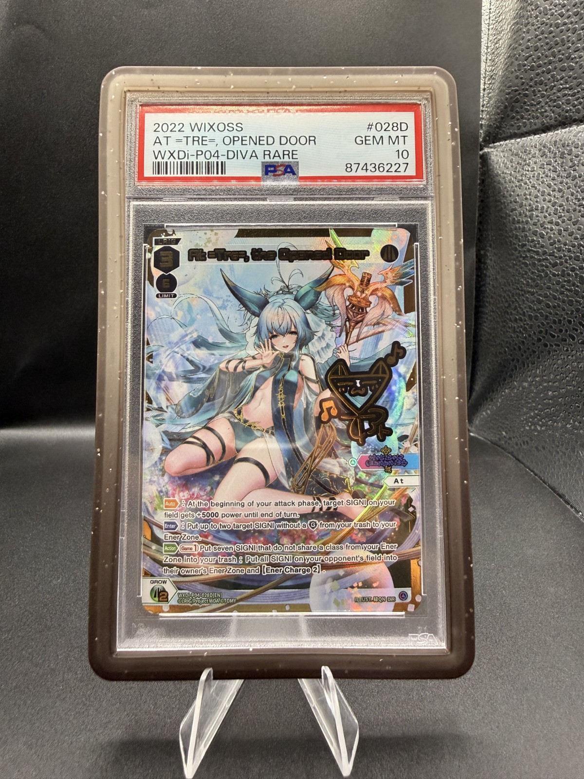 WIXOSS At=Tre= the Opened Door WXDI-P04028D Foil SCR Secret Rare English PSA 10