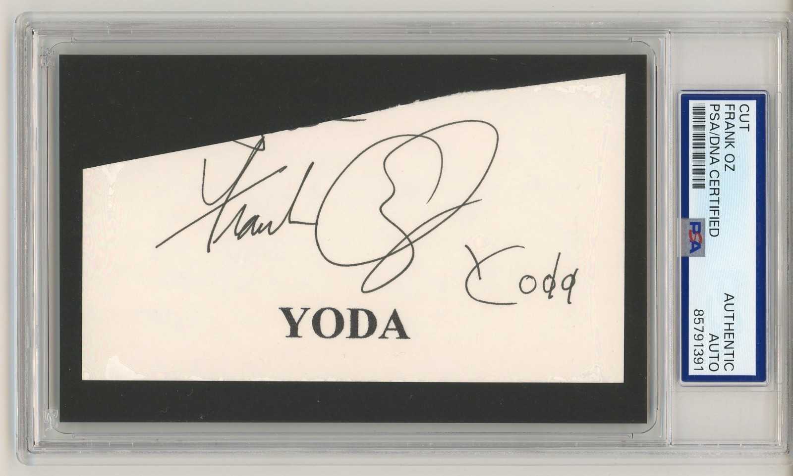 Frank Oz ~ Signed Autographed Signature as 