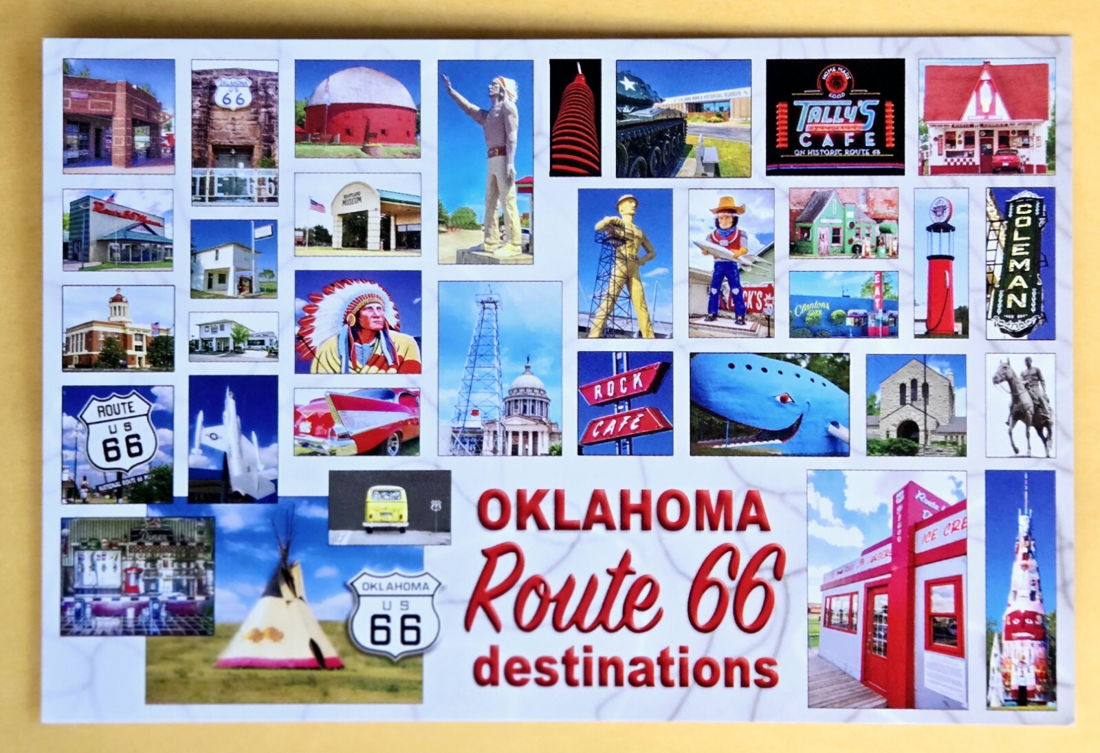Postcard OK: Oklahoma Route 66 Destinations Postcard OK: Oklahoma Route 66 Destinations