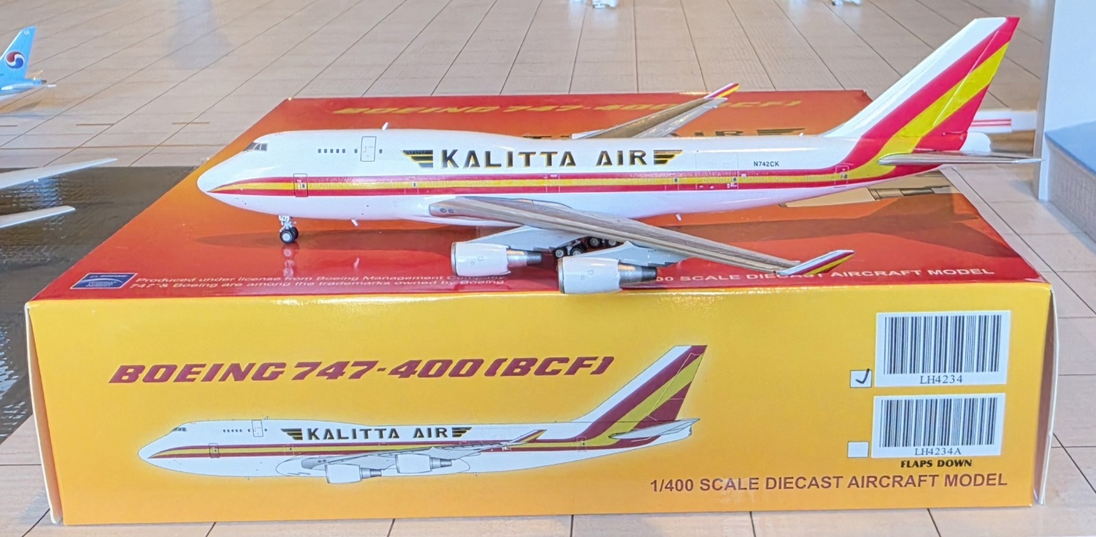 KALITTA AIR 747-400F 1/400 JC WINGS N742CK KALITTA AIR 747-400F 1/400 JC WINGS N742CK