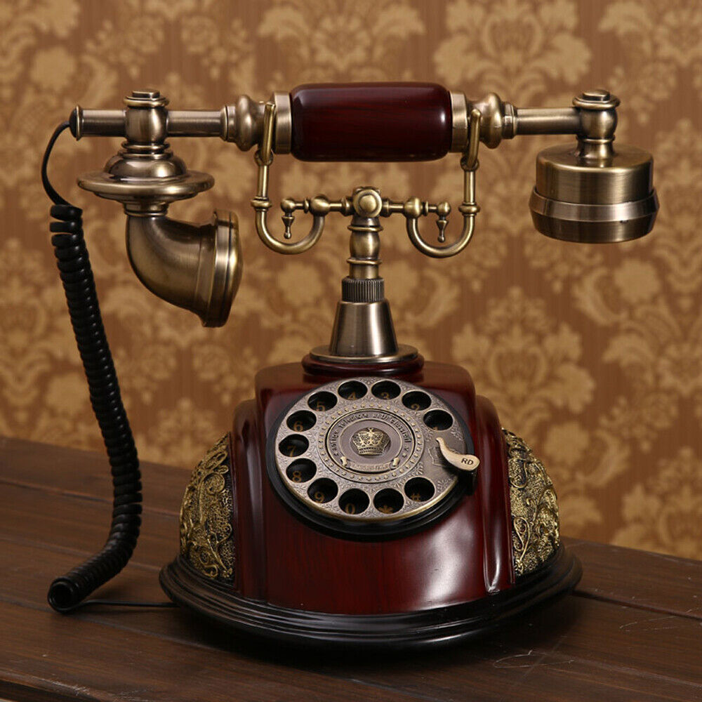 Vintage Rotary Dial Telephone Phone Working Vintage Retro Old Fashion Telephone