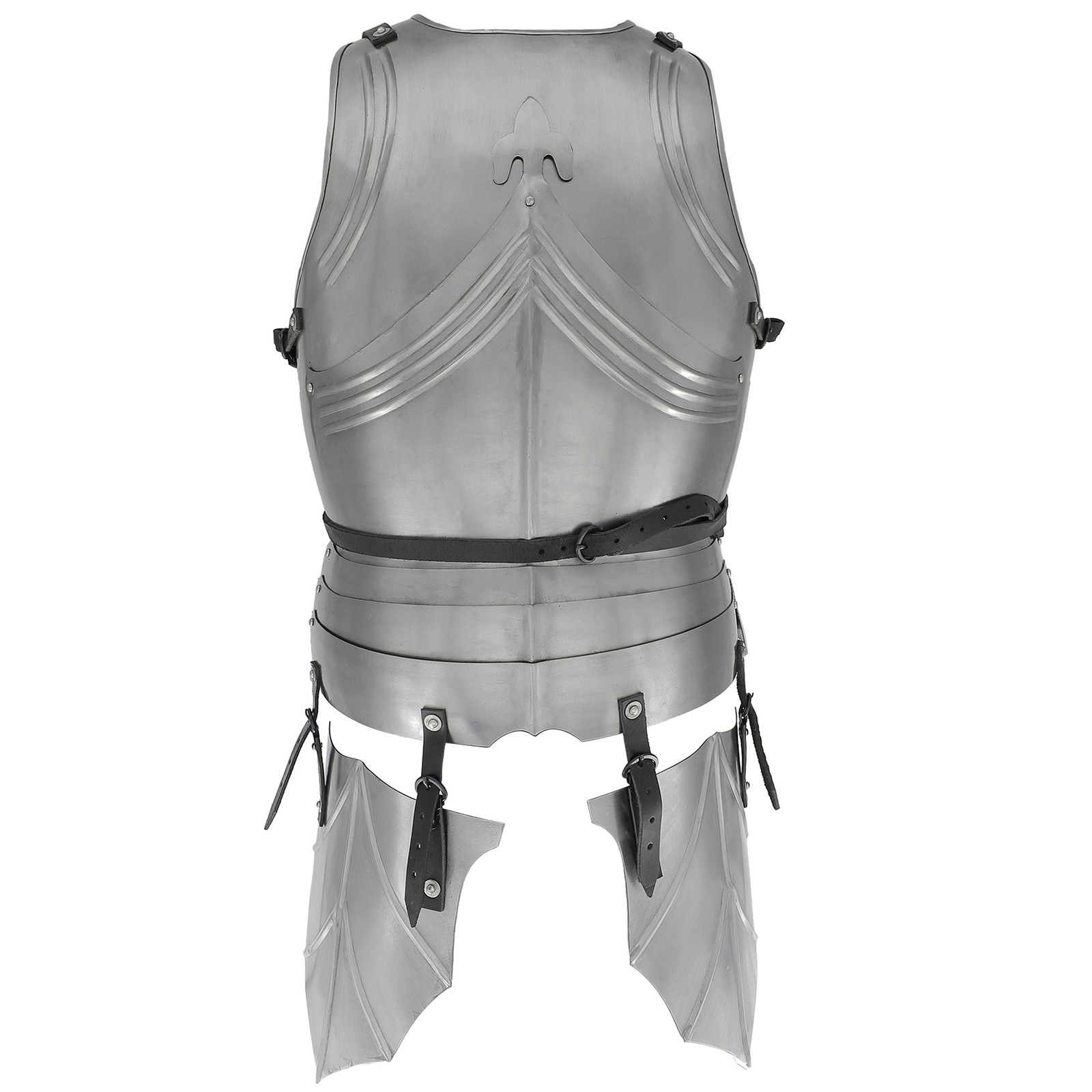 Medieval Gothic Armor Cuirass Chest Back Plate Tassets Steel Crusader Costume