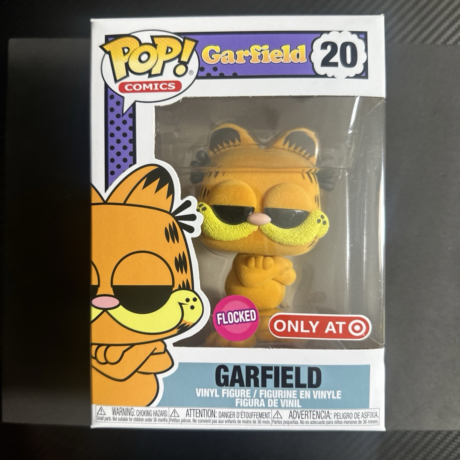 FUNKO POP  COMIC TARGET EXCLUSIVE FLOCKED #20 GARFIELD