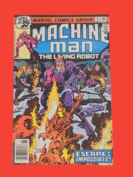 Machine Man #8 1978 Marvel Jack Kirby Newsstand The Living Robot