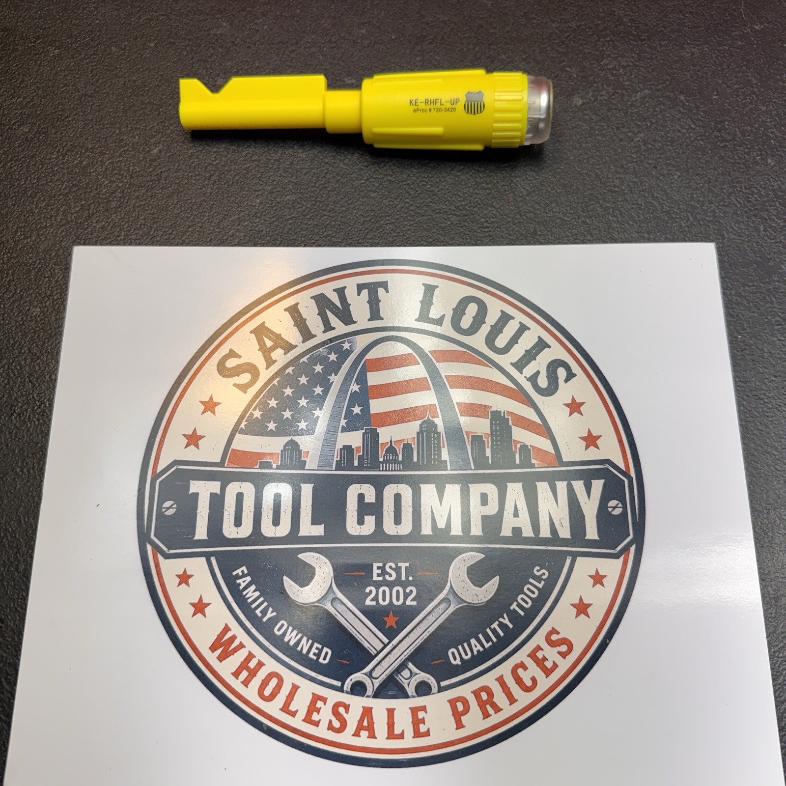 RARE Union Pacific Railroad Functional Reverser Key w/ Light Yellow KE-RHFL-UP