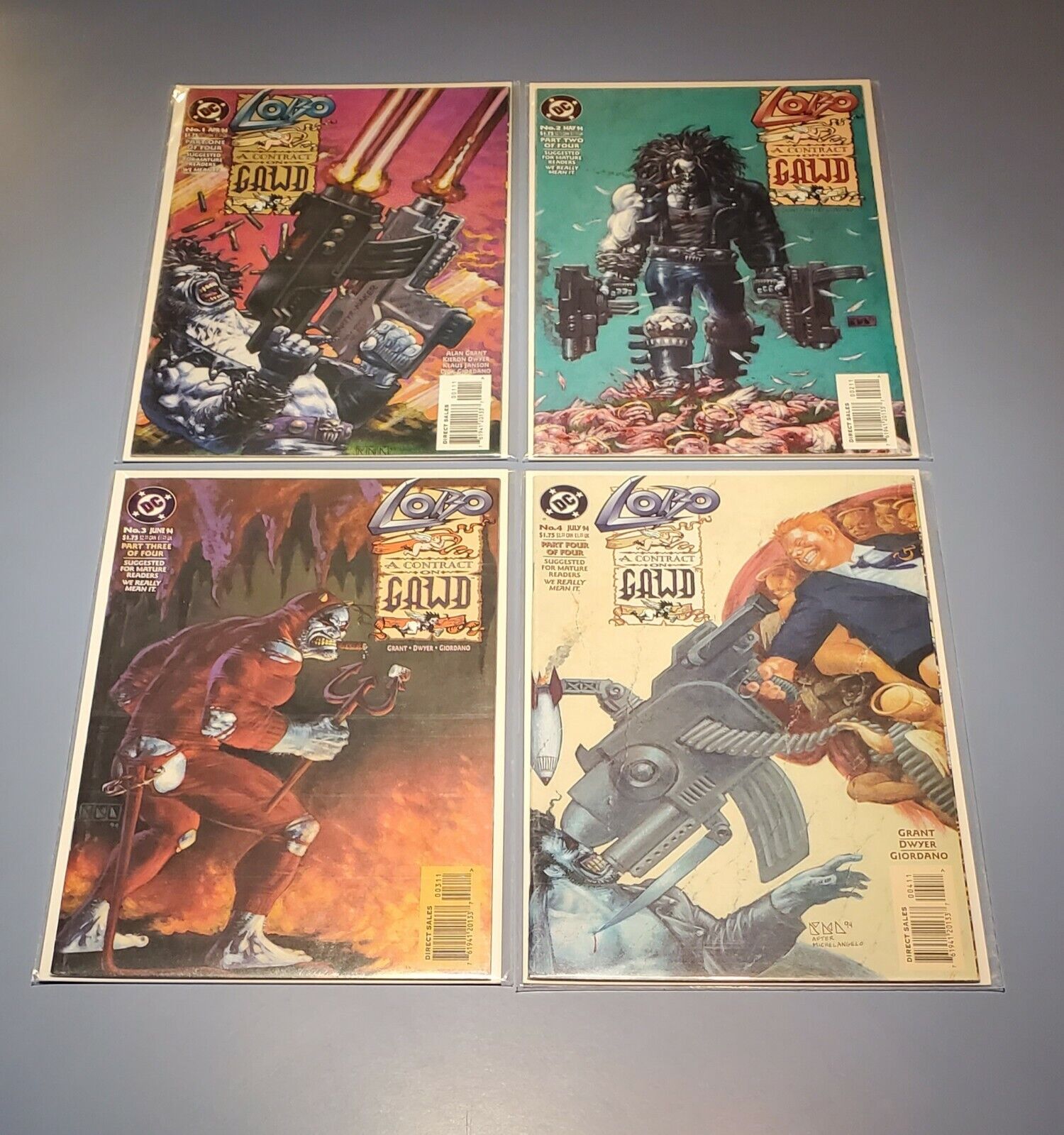 Lobo A Contract On Gawd Four Issue Series #1-4 DC Comic Books *HIGH GRADE* 1994 