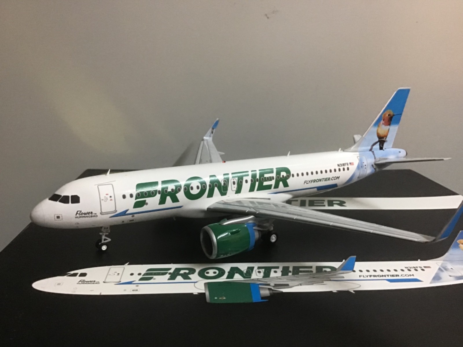 Gemini 200 Frontier Airlines A320 neo G2FFT897 N318FR “Hummingbird”  1225  1:200
