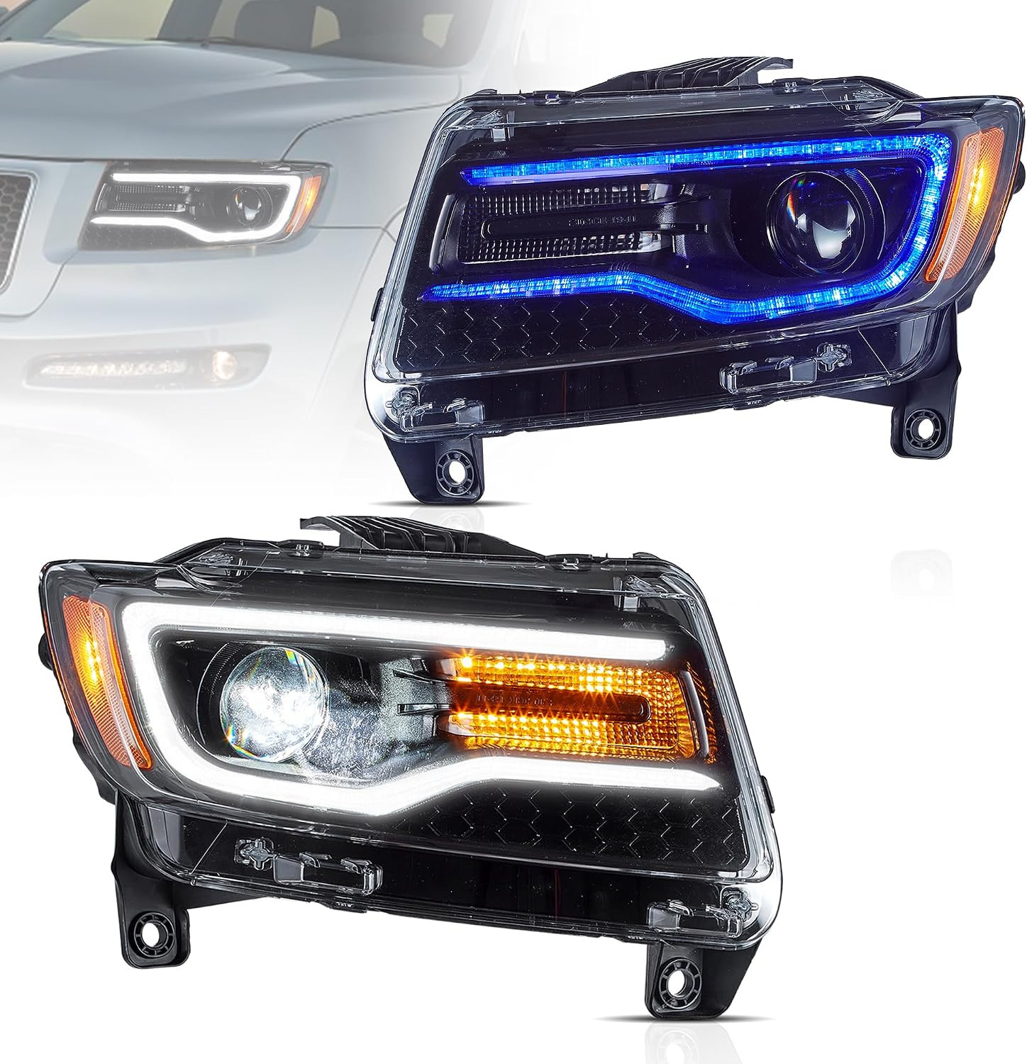 Headlights for Jeep Grand Cherokee WK2 2011 2012 2013 4Th Gen (Fourth Generation