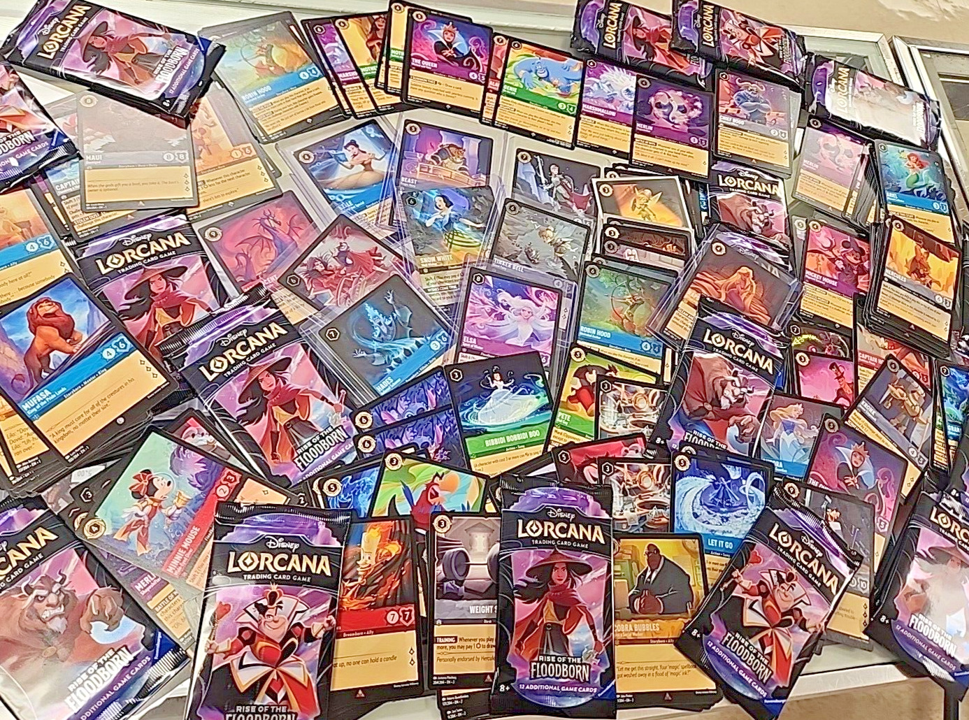 Disney Lorcana Card Collection Lot FOILS Super RARES  + 1st Chapter Booster Pack
