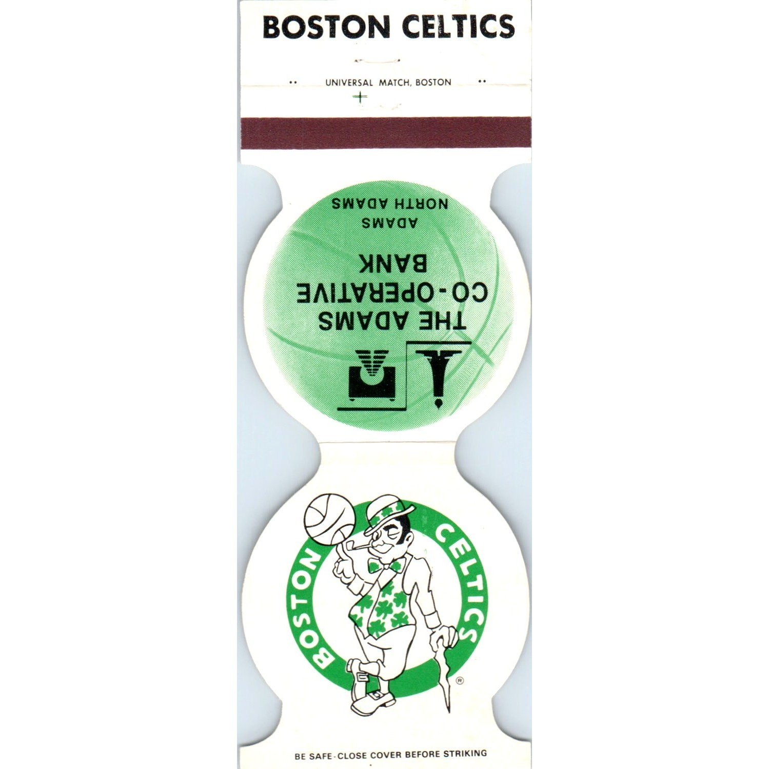 1984 Boston Celtics NBA Schedule Matchbook Cover SA6-M4