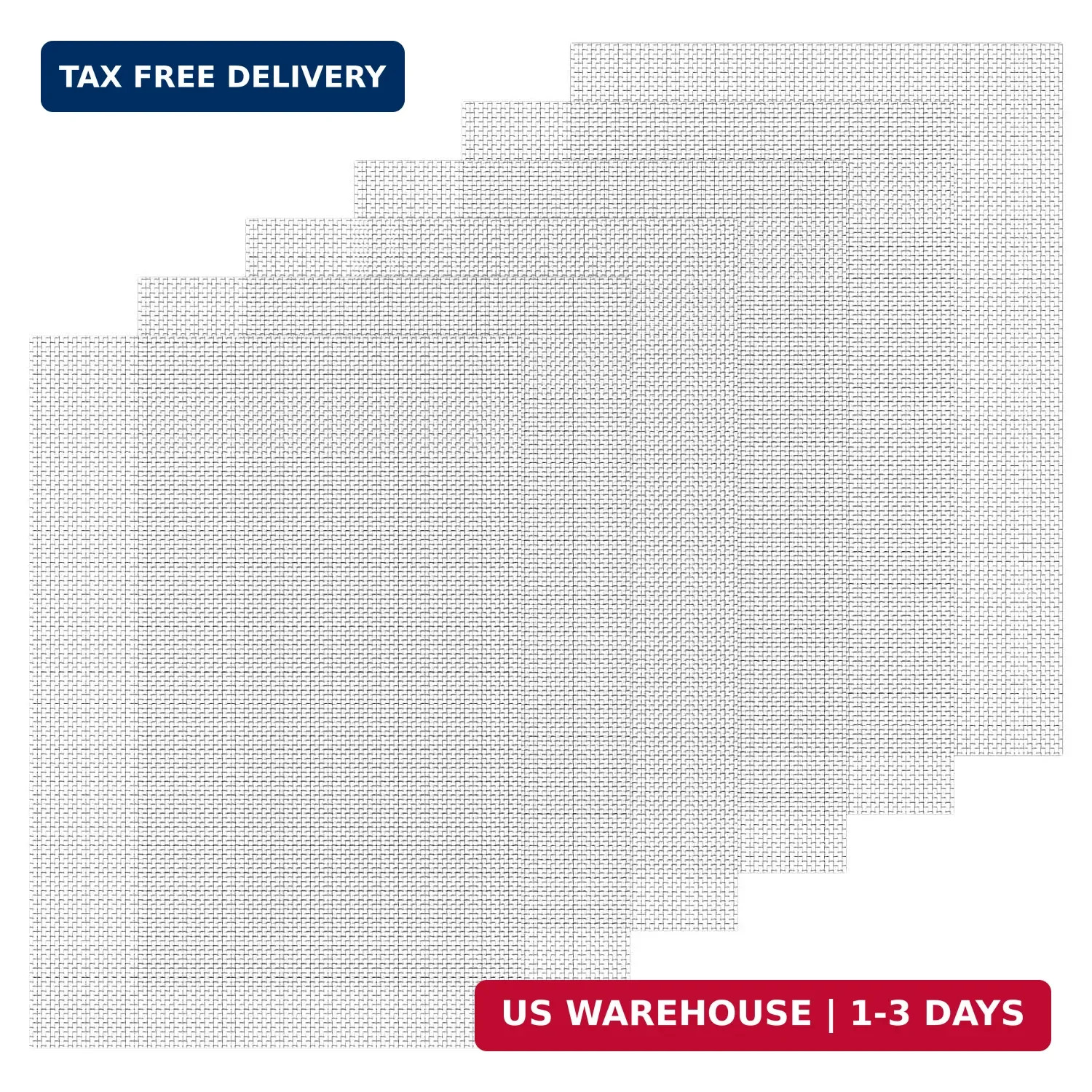 6 Pack Stainless Steel Wire Mesh Screen 11.8 x 8.2 inch Metal Mesh Screen