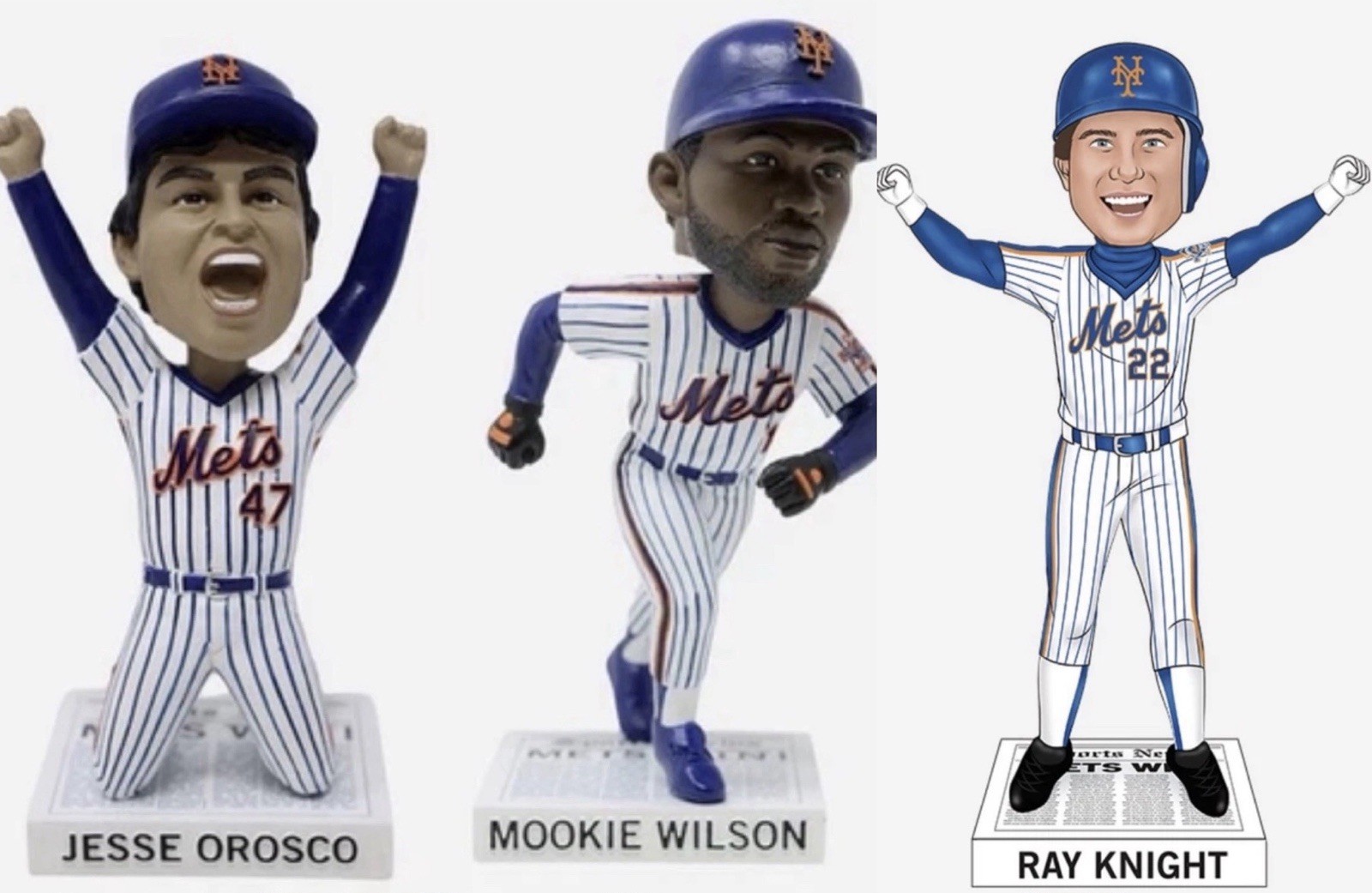 NY METS OROSCO MOOKIE WILSON RAY KNIGHT BOBBLEHEAD SGA 1986 WORLD SERIES 2026