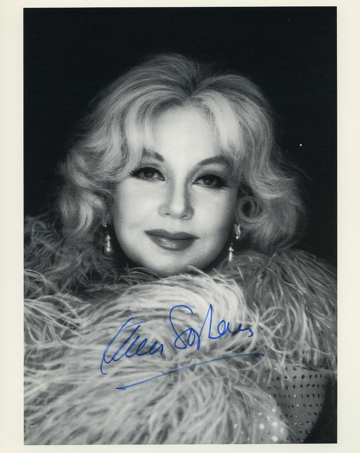 ANN SOTHERN SIGNED AUTOGRAPHED BW PHOTO GLAMOUR SHOT