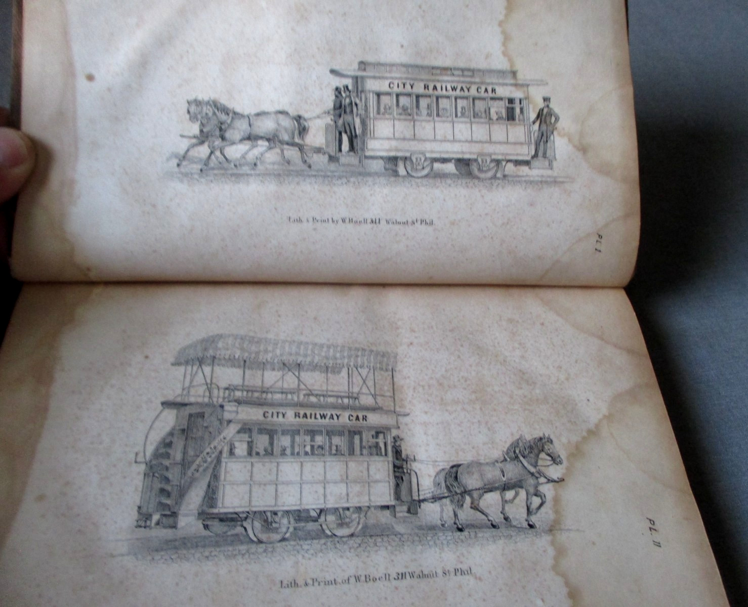 1859- PRACTICAL TREATISE ON STREET -HORSE POWER RAILWAY BOOK-NEW YORK CITY RR