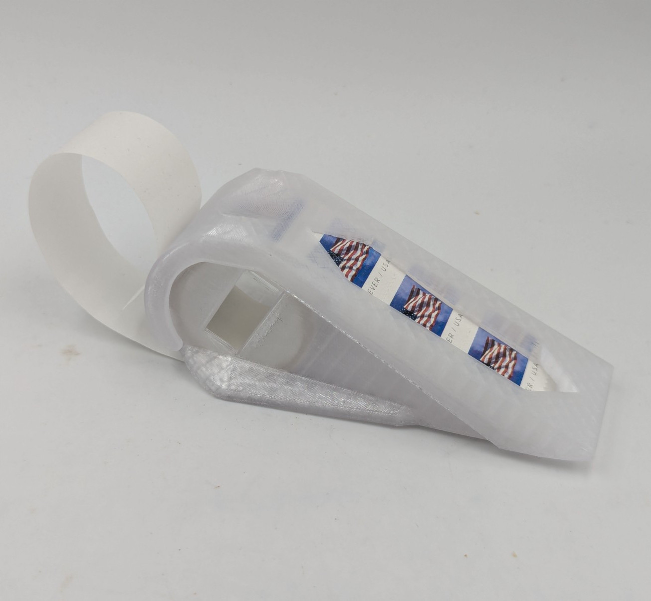 Postage Stamp Dispenser for Roll of 100 Stamps, High Speed Efficient Application