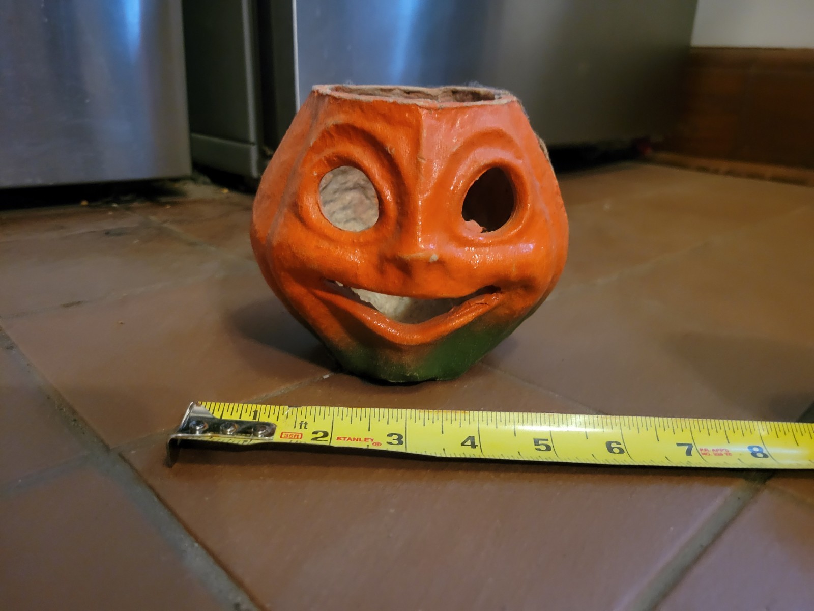 Vintage Paper Mache Jack O Lantern