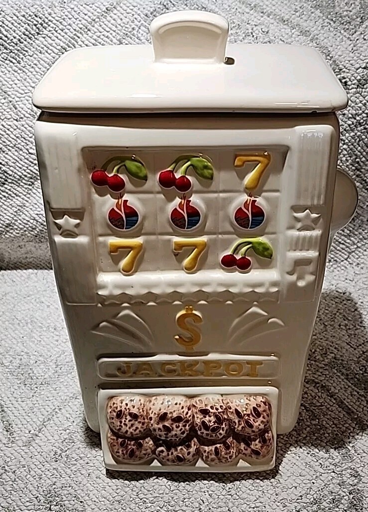 Trump Marina Casino Slot Machine Cookie Jar Rare HTF Limited Edition Collectors