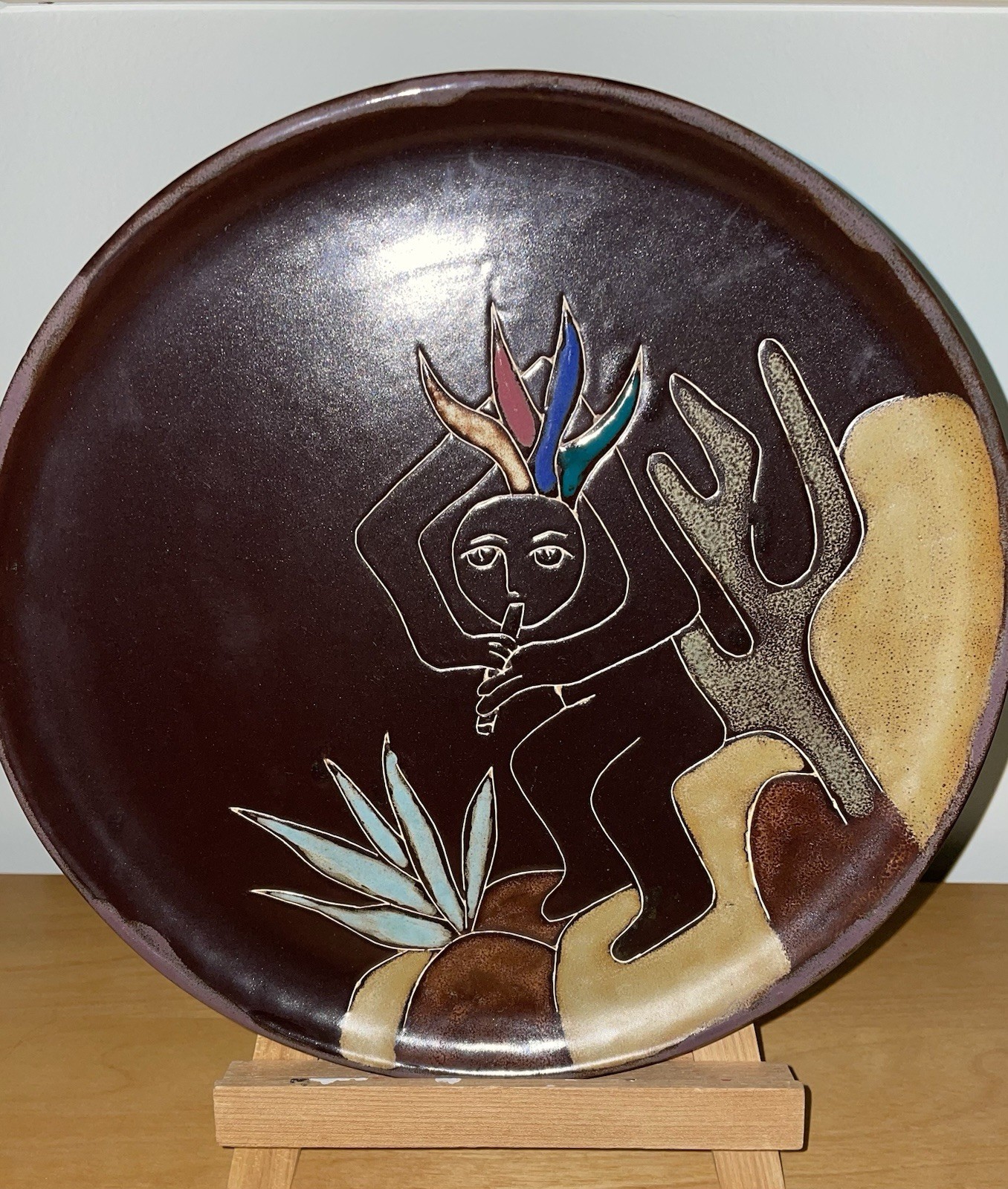 Design By Mara Vintage Mexican Wall Hang Plate