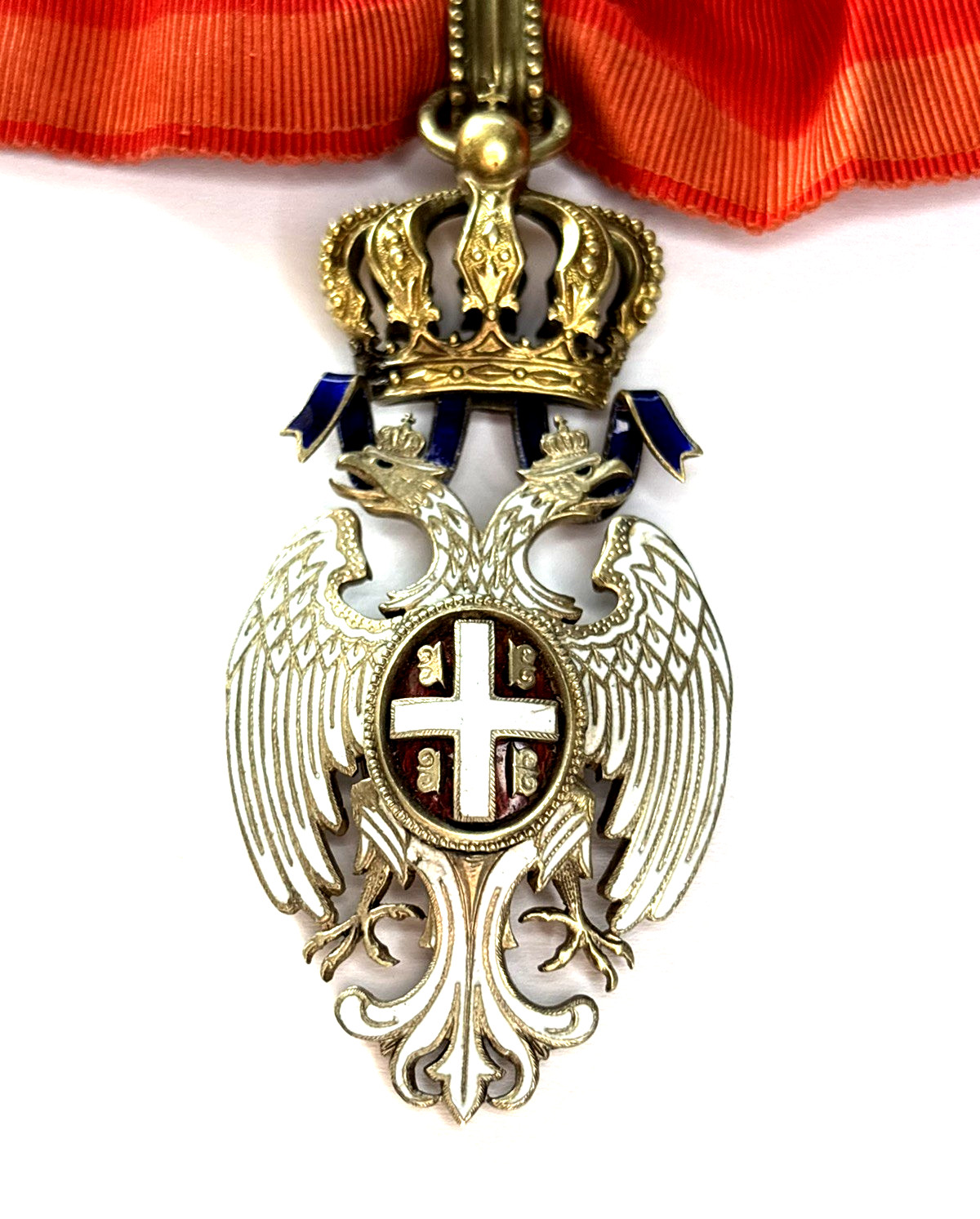 Kingdom of Serbia Order of the White Eagle 3rd Class Commander Cross c.1920