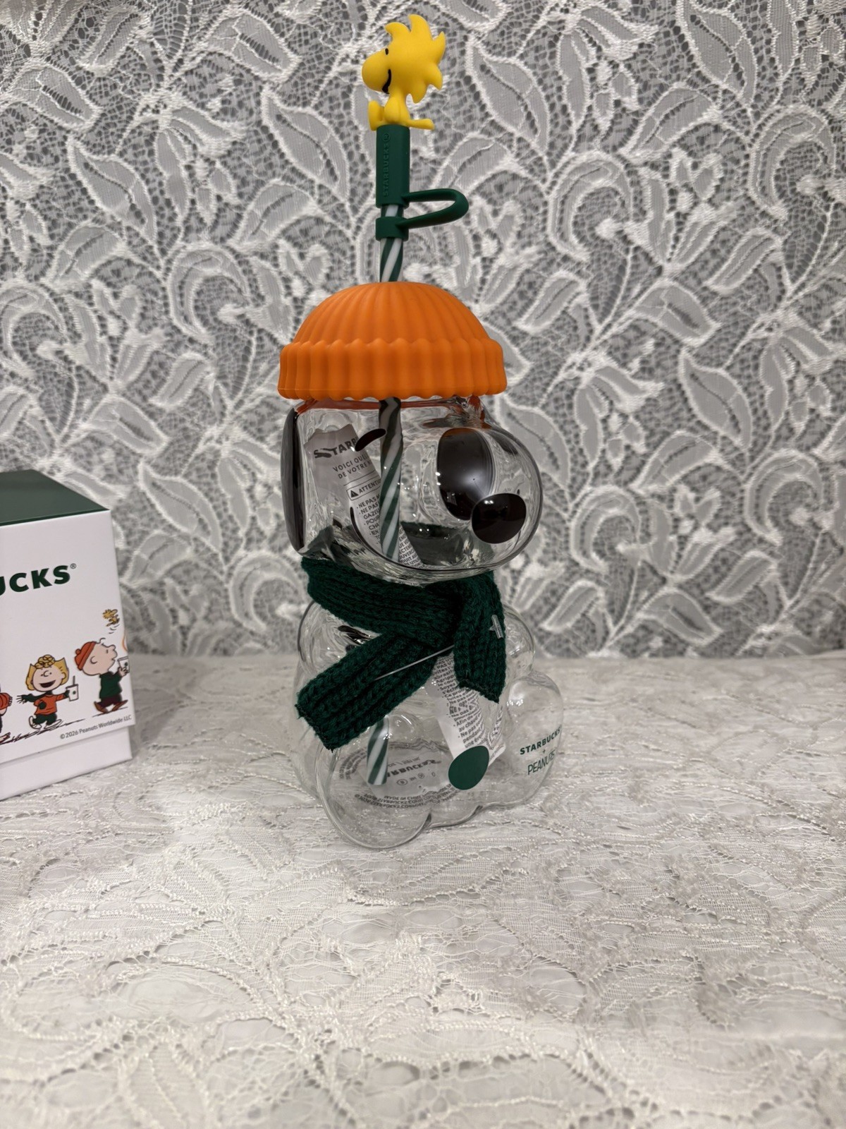 Authentic USA SELLER 2026 Starbucks The Snoopy™ Glass Cold Cup 