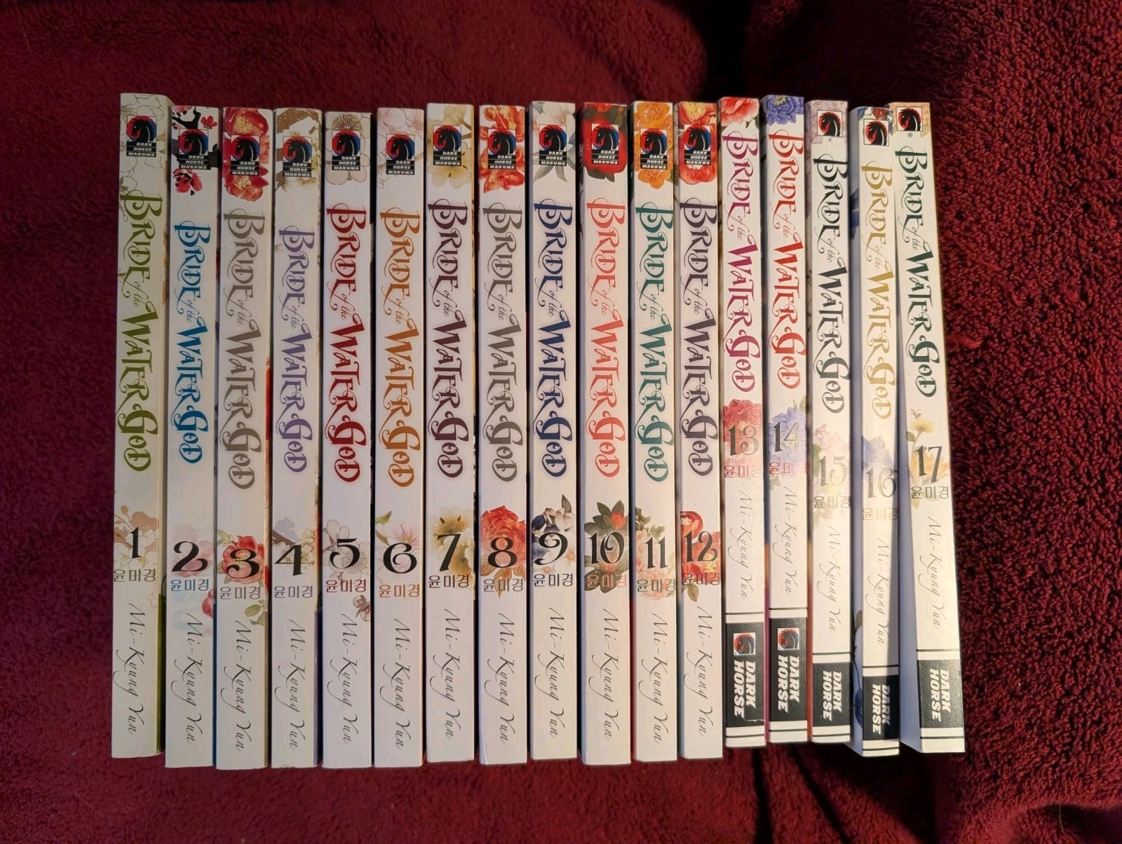 Lot of 17 volumes --Bride of the Water God English Manga Complete Set