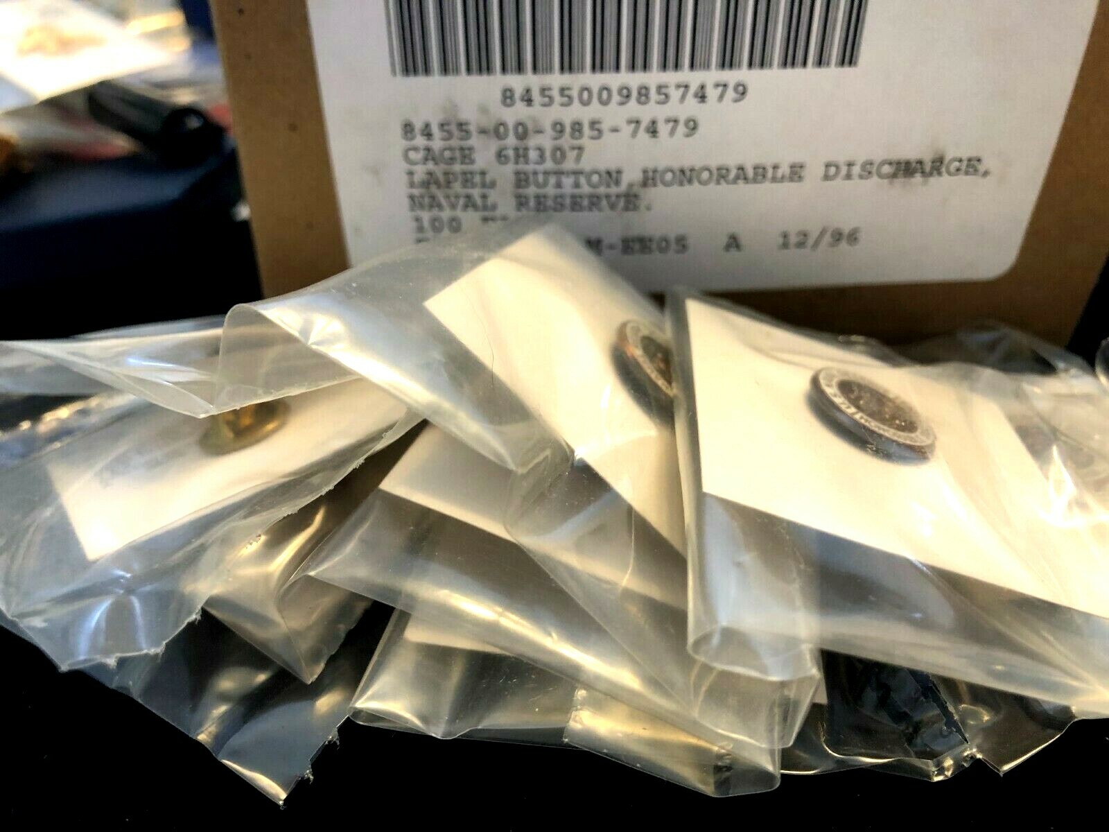 10-NAVY RESERVE-USN HONORABLE DISCHARGE PIN -Lapel, Button, Pin Badge-DEALER LOT