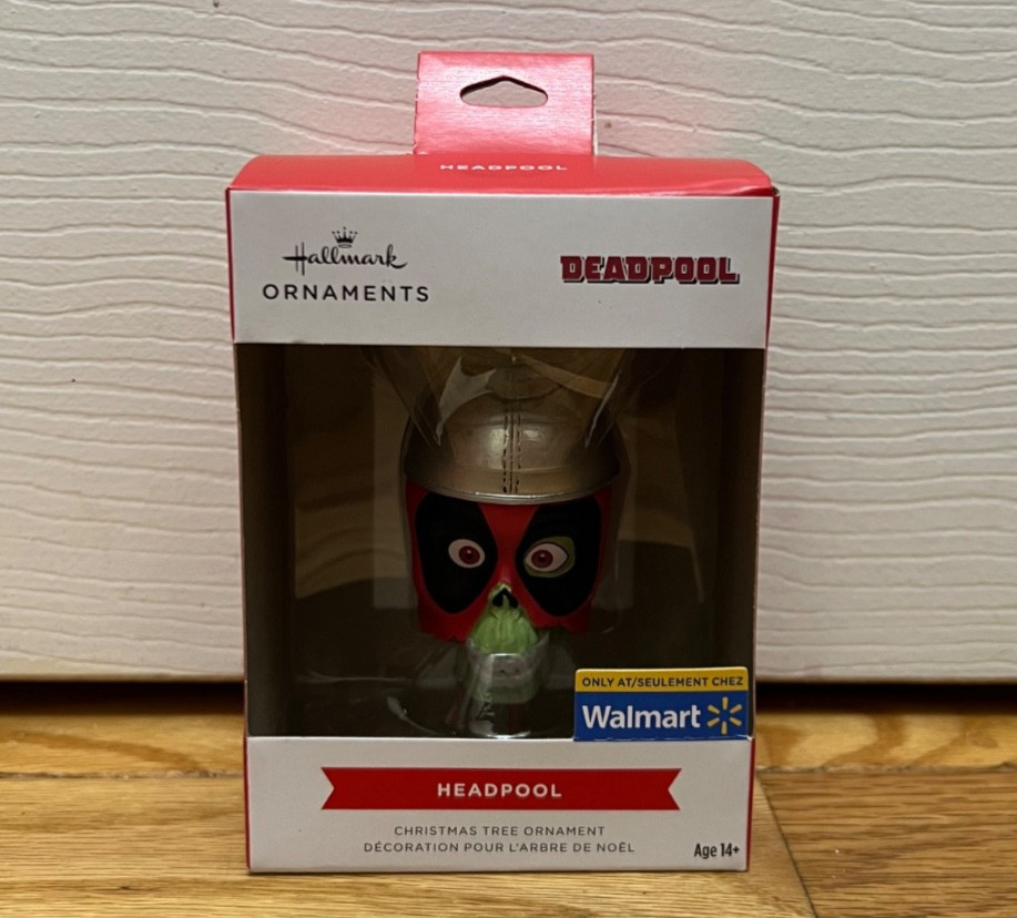BRAND NEW-Hallmark Marvel Deadpool HEADPOOL Christmas Tree Ornament 2025