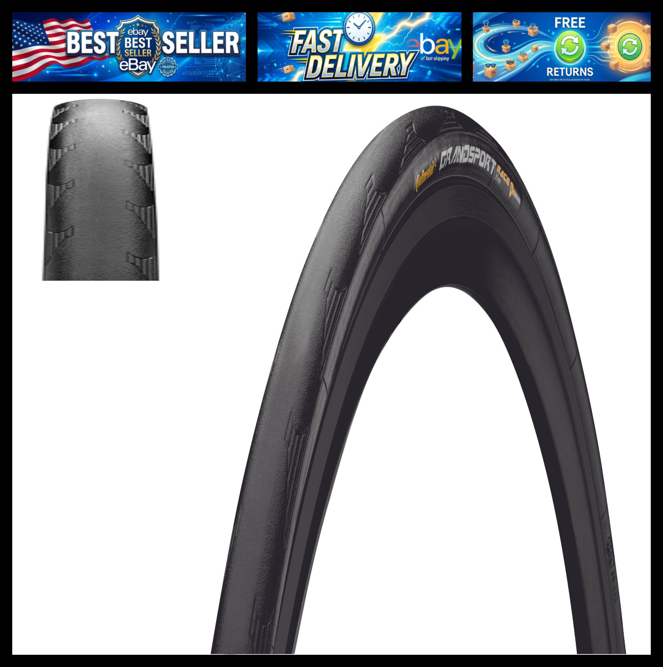Continental Grand Sport Race Bike Tire - Folding, BlackChili, PureGrip, NyTech B