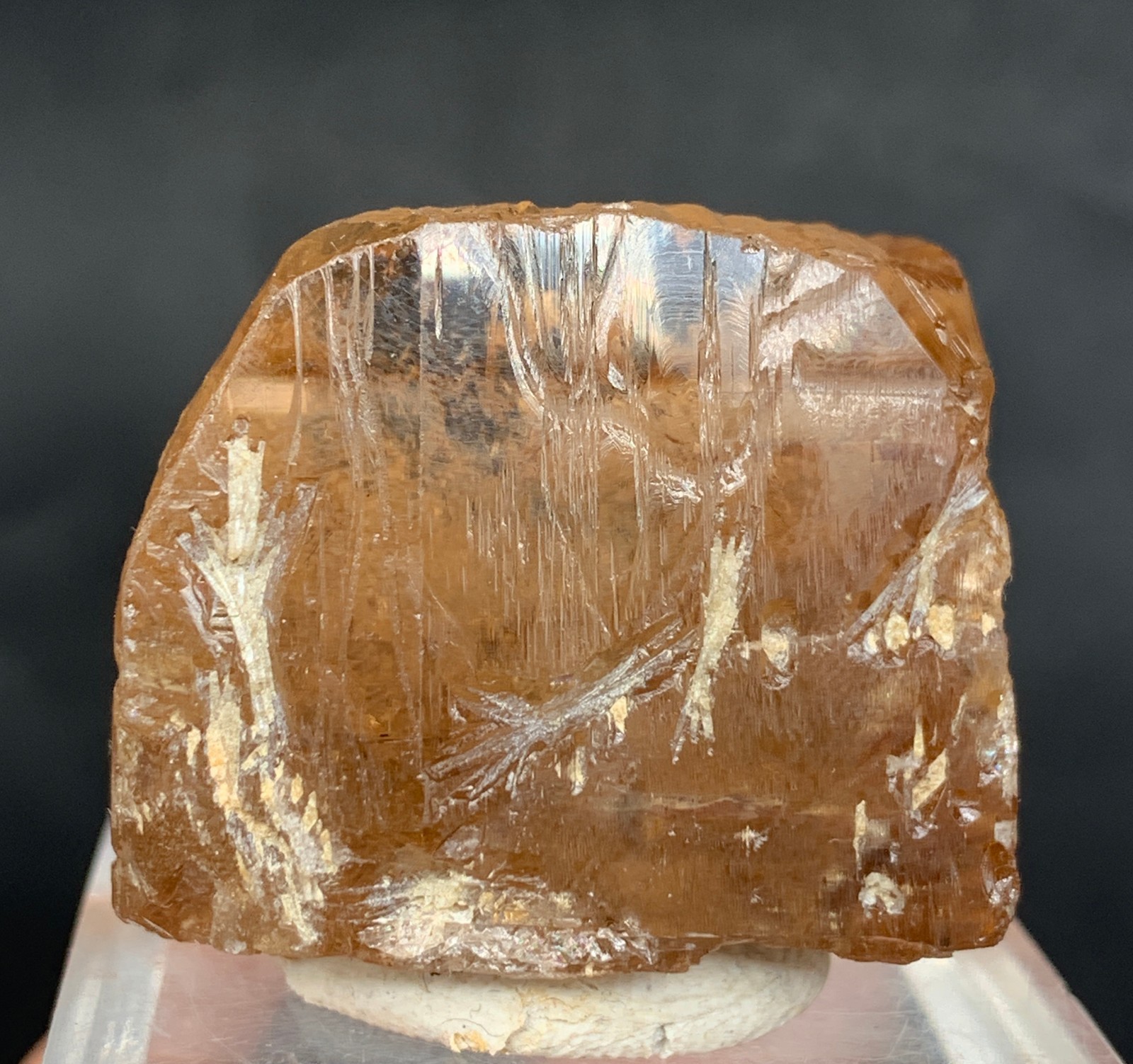 273 Carat Heated Honey Topaz Water Etched Crystal From Skardu Pakistan