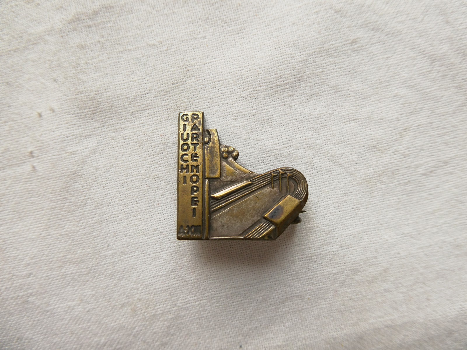 NEAPOLITAN GAMES BADGE NAPLES YEAR XIII° 1935 TWENTY YEARS