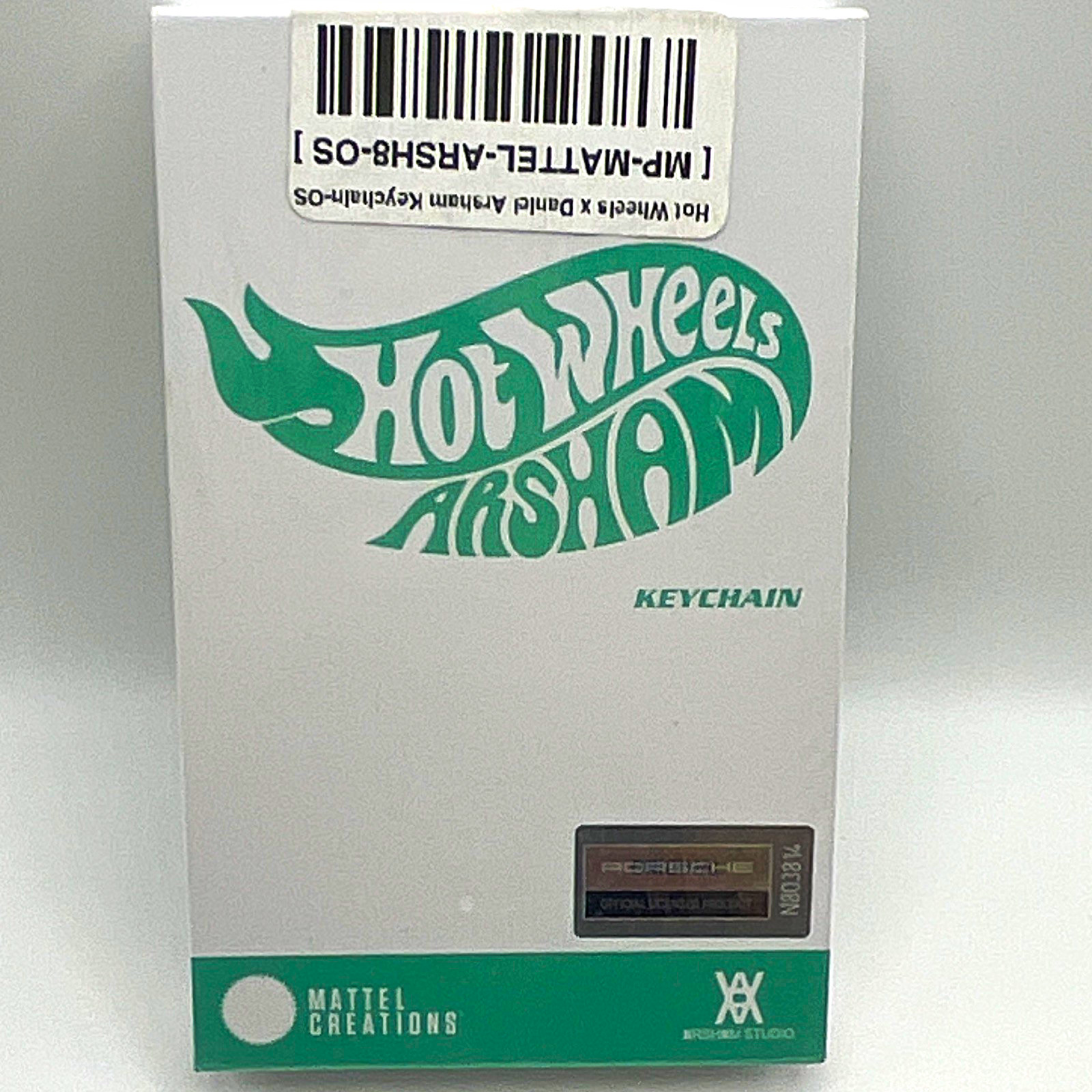 Mattel Creations Hot Wheels Legends Archive Daniel Arsham Keychain White/Green