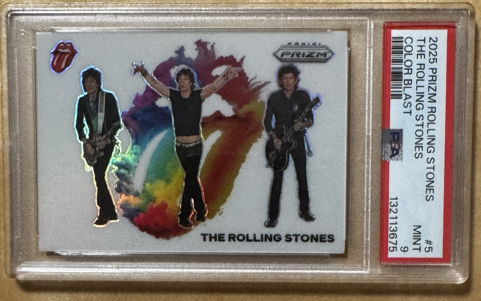 2025 Panini Prizm #5 The Rolling Stones Color Blast PSA 9 Mint