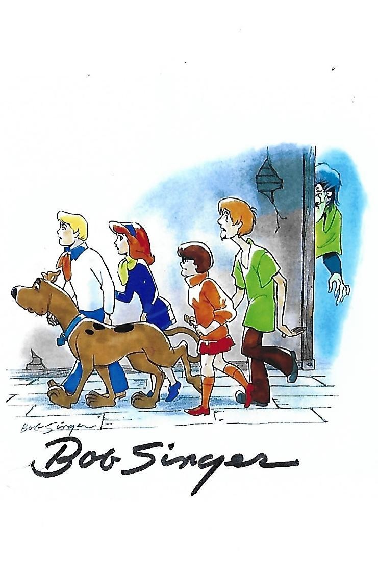 Bob Singer signed 4x6 photo Flintstones Jetsons Art Artist RARE COA LOOK