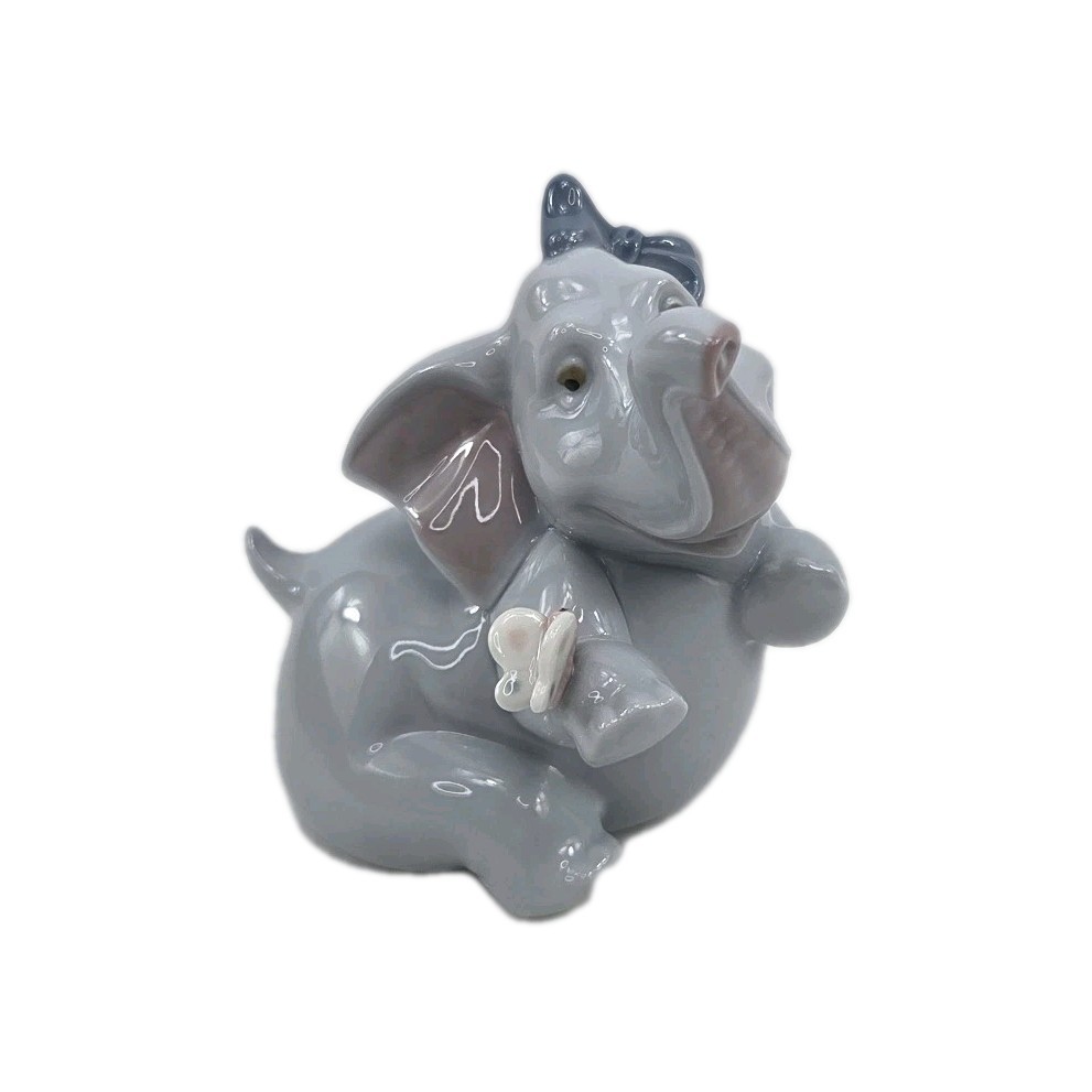 Nao by Lladró Porcelain Don't Tell Anybody Hand Made Elephant 1453 Figure
