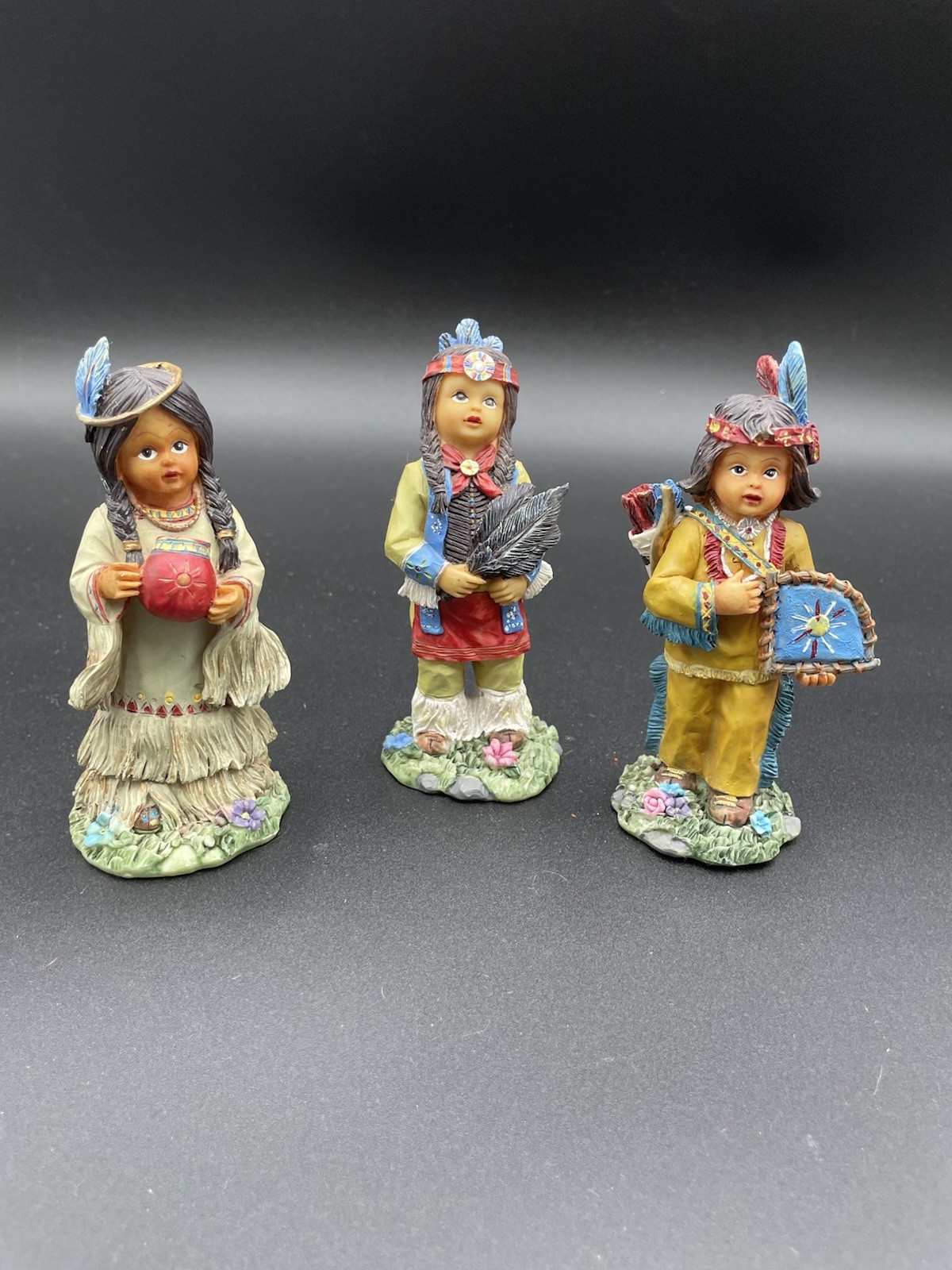 vintage K's Collection Native American Indian figurines