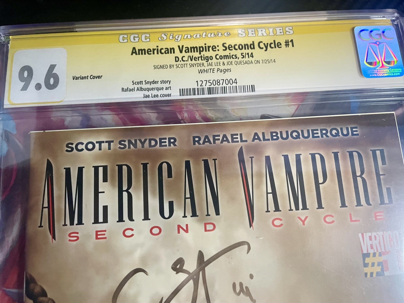 American Vampire Second Cycle #1 D.C./Vertigo  CGC 9.8 3x SIGNED Scott Snyder