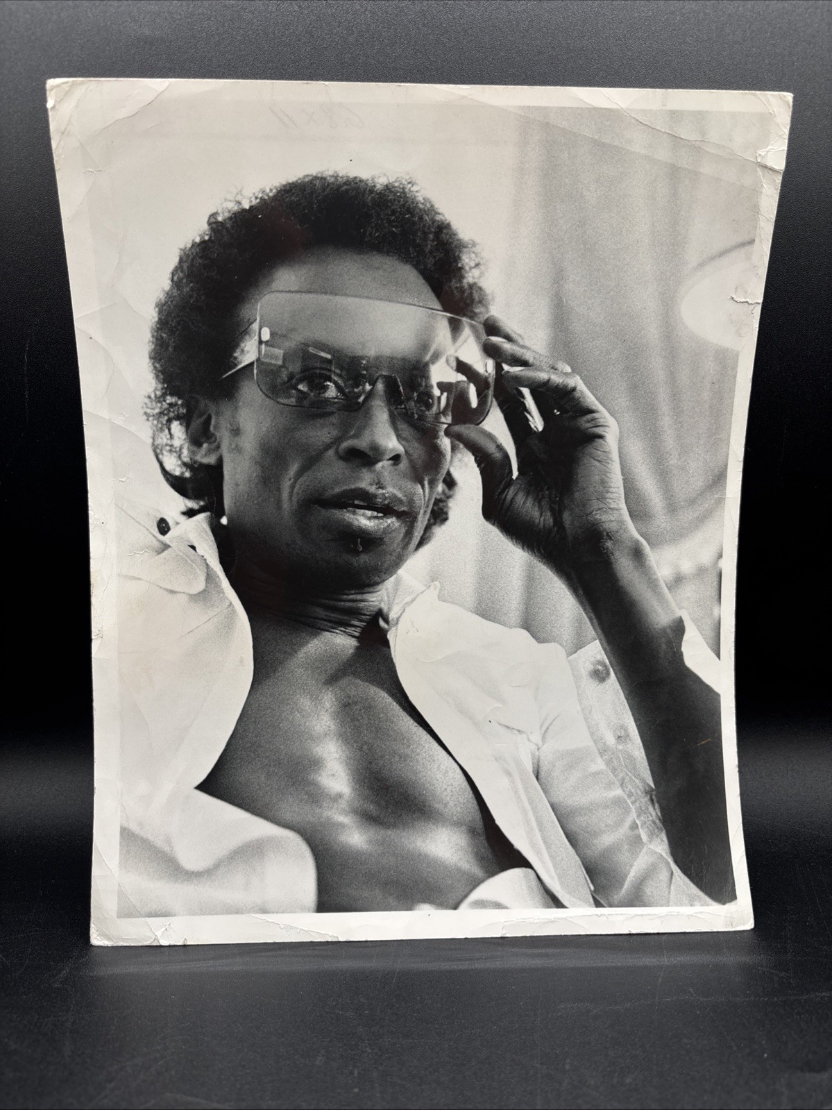 Original Miles Davies Photo Circa 1975 Original Miles Davies Photo Circa 1975