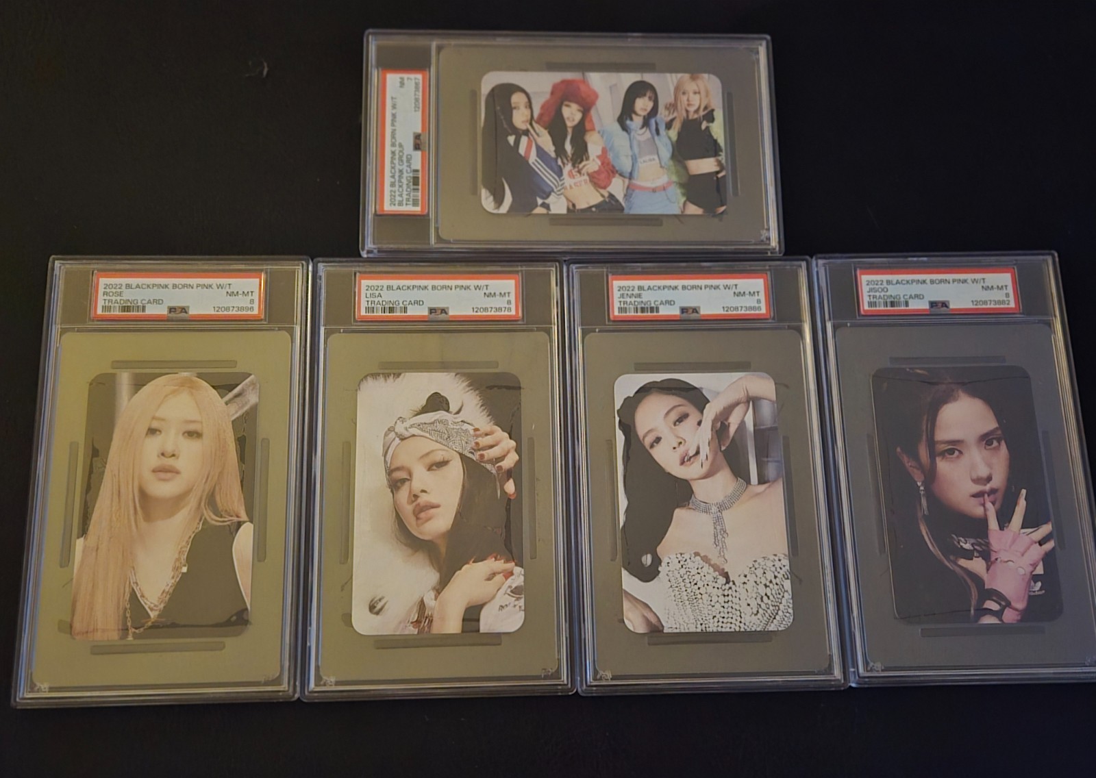 2022 BLACKPINK BORN PINK WORLD TOUR PHOTOCARD PSA SET