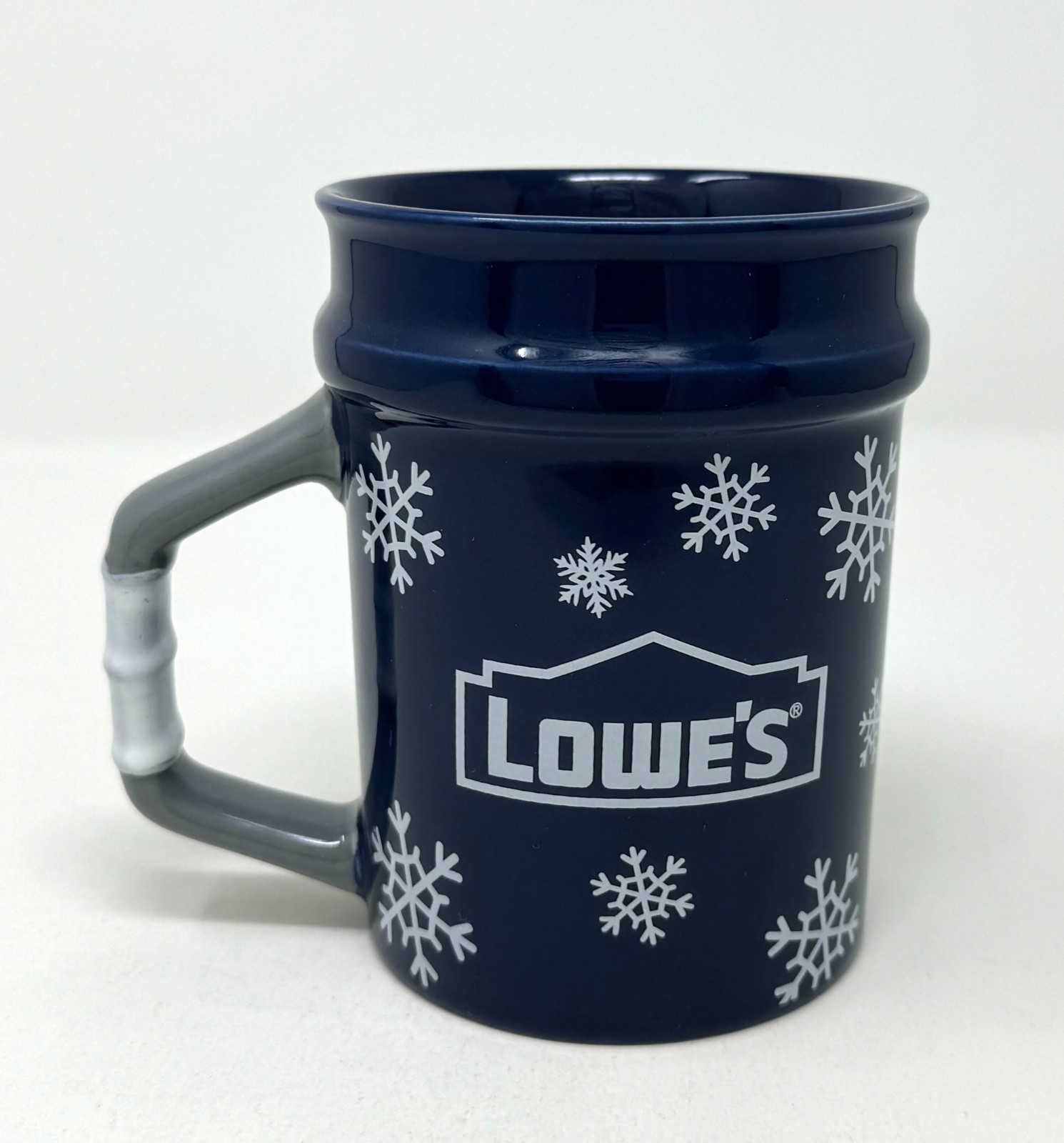 Lowe’s Bucket Blue Ceramic Coffee Mug Holiday Snowflake 2025 NEW Limited Edition Lowe’s Bucket Blue Ceramic Coffee Mug Holiday Snowflake 2025 NEW Limited Edition